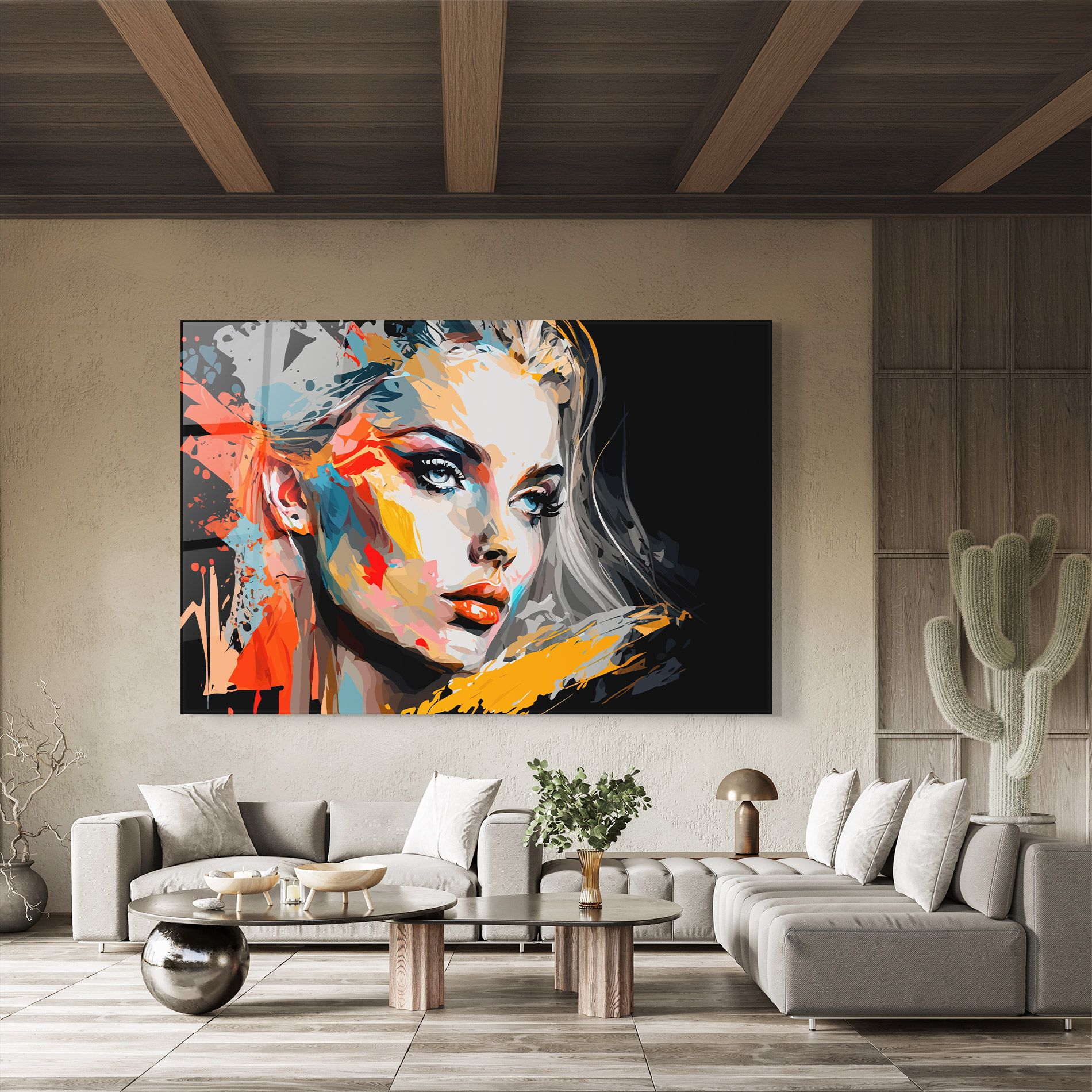 Blue Eye Face mockup 8