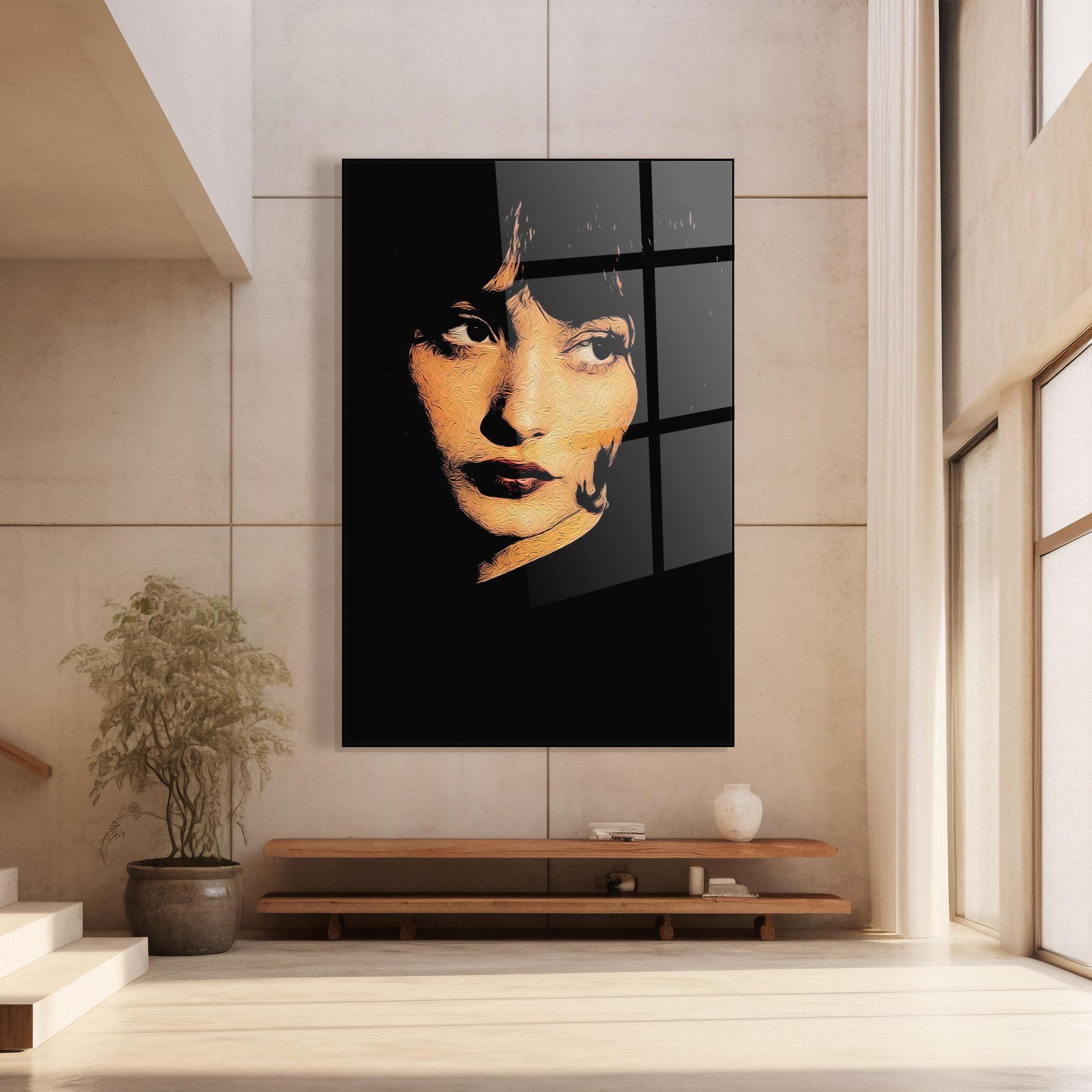 Стъклена картина Light Portrait mockup 8