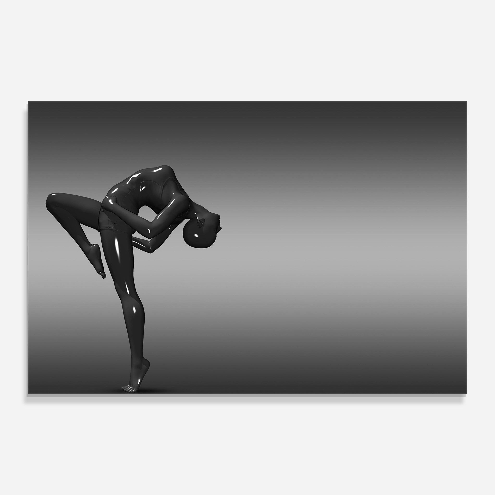 Black Glossy Female Dancer mockup 0