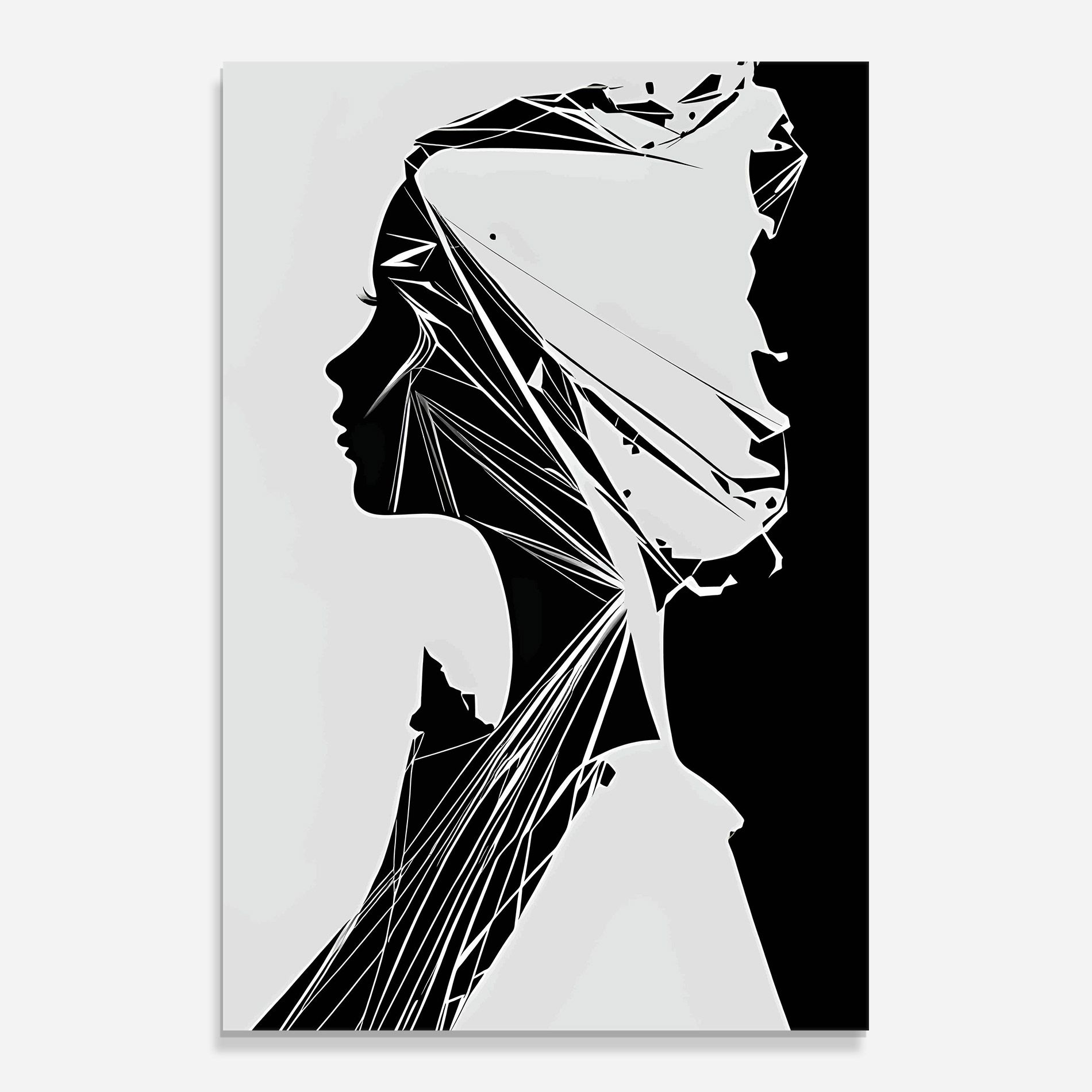 Girl Shilouette Art mockup 0