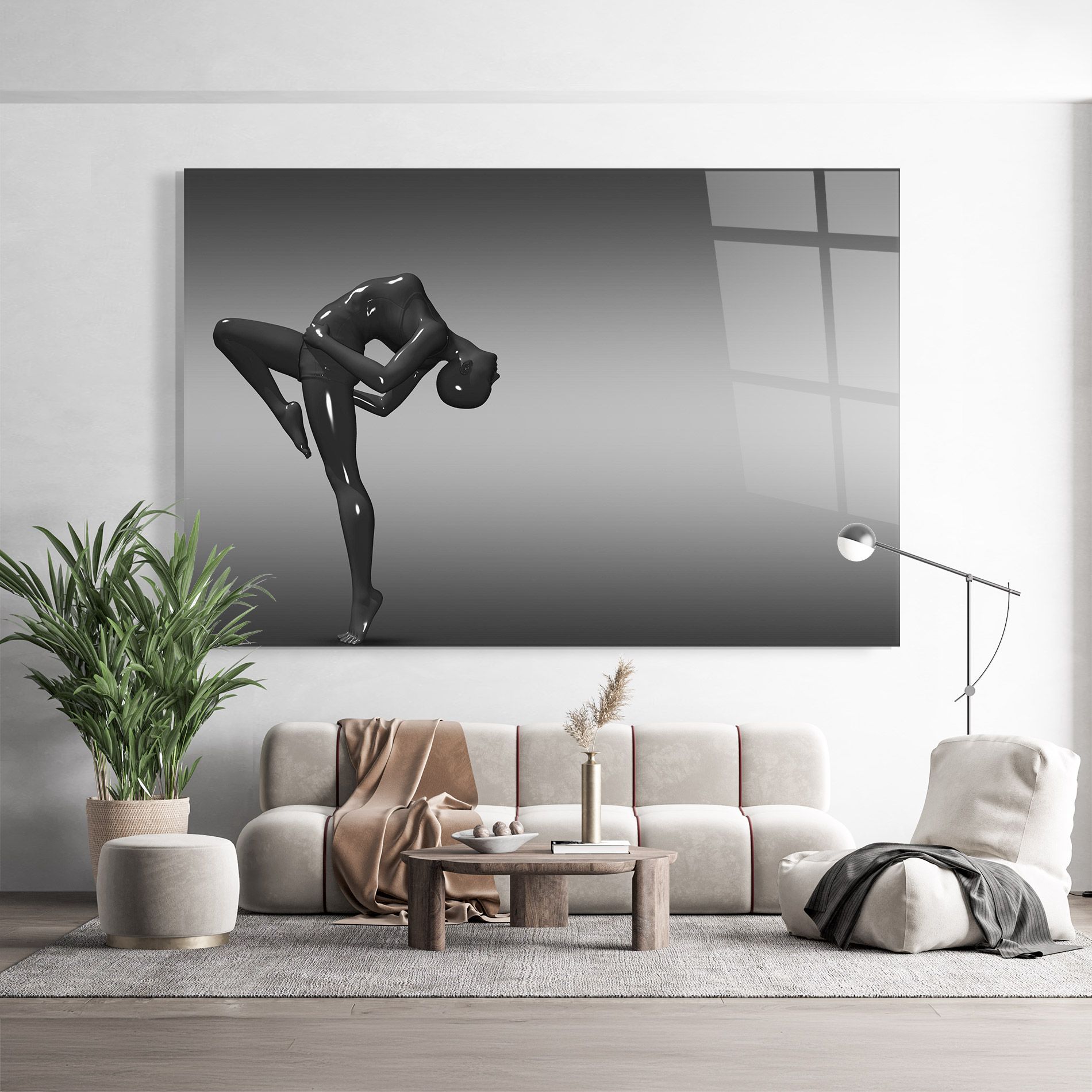 Black Glossy Female Dancer mockup 9
