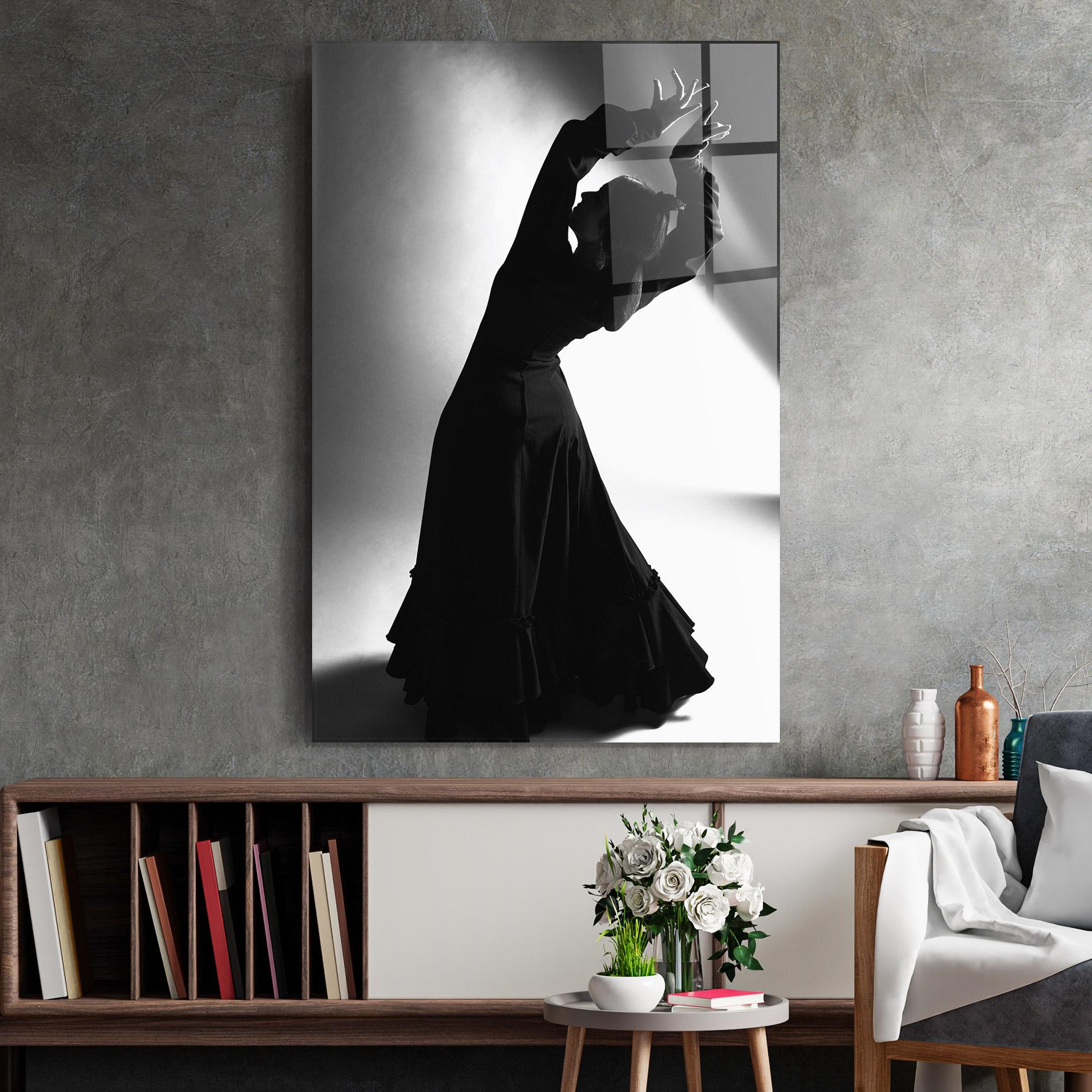 Стъклена картина Full Shot Dancer mockup 2