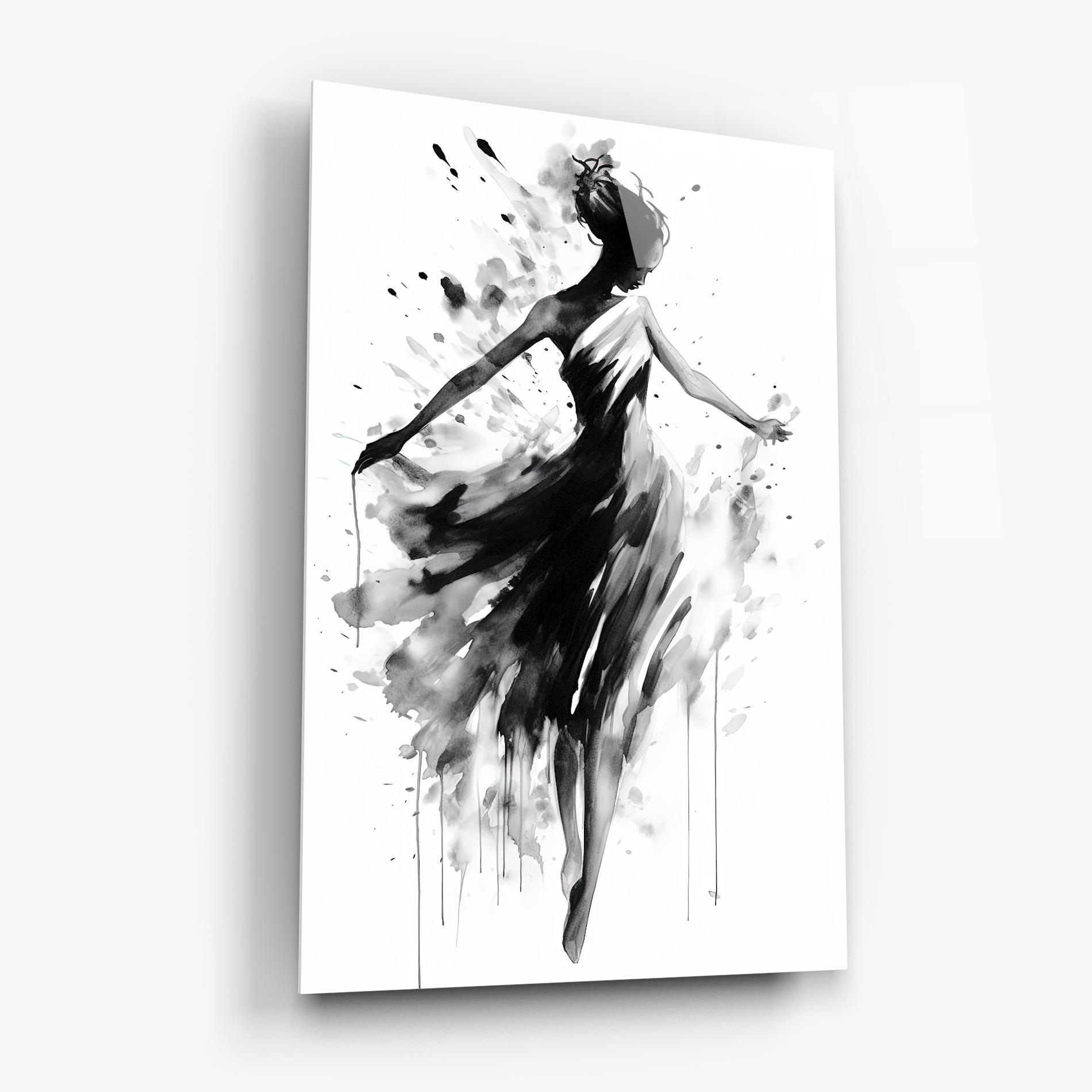 Стъклена картина Beautiful Dancing Woman mockup 6