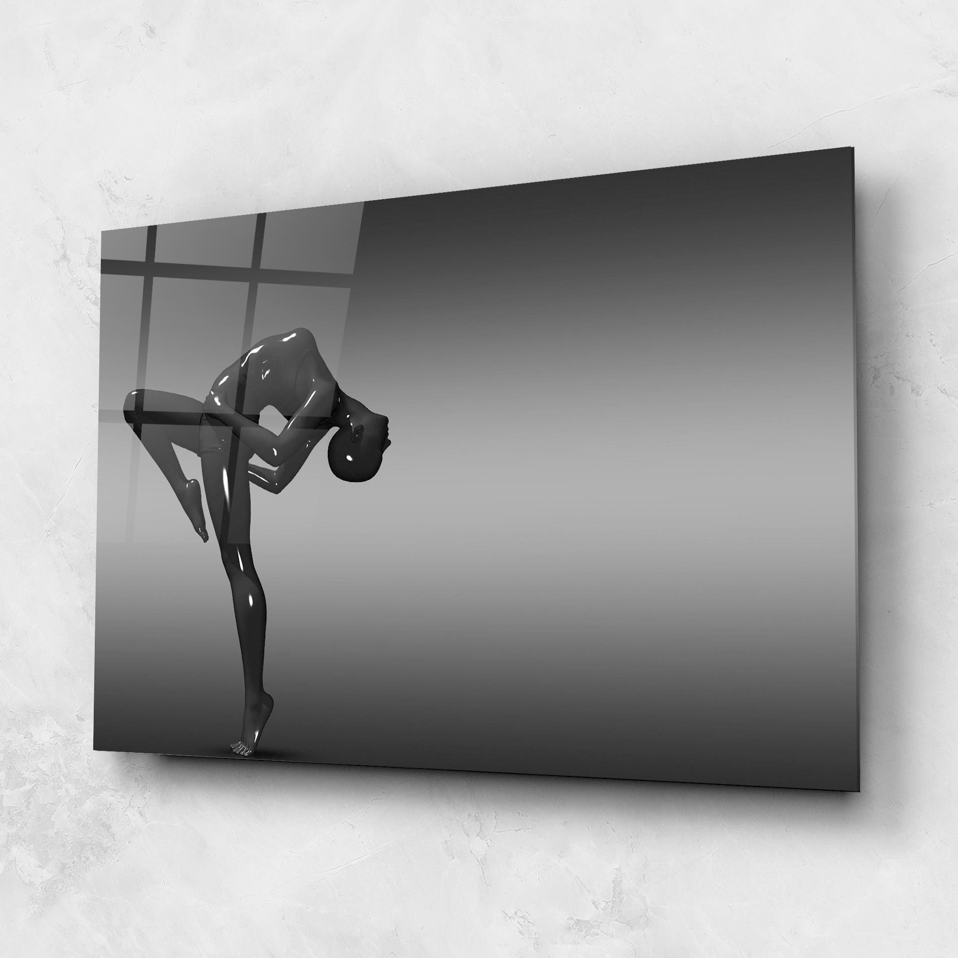 Black Glossy Female Dancer mockup 1