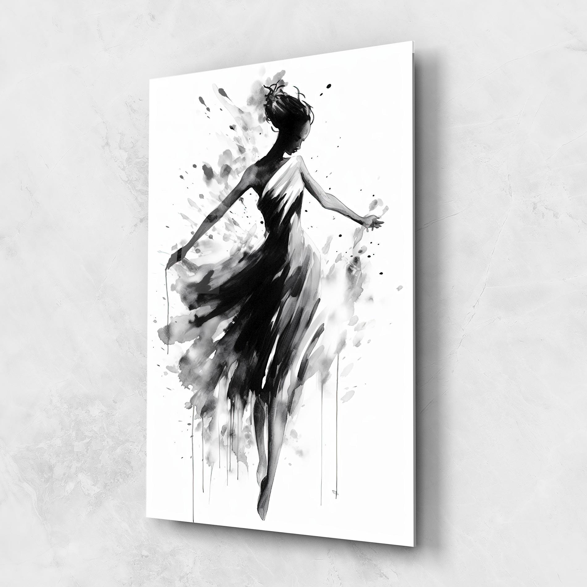 Стъклена картина Beautiful Dancing Woman mockup 1