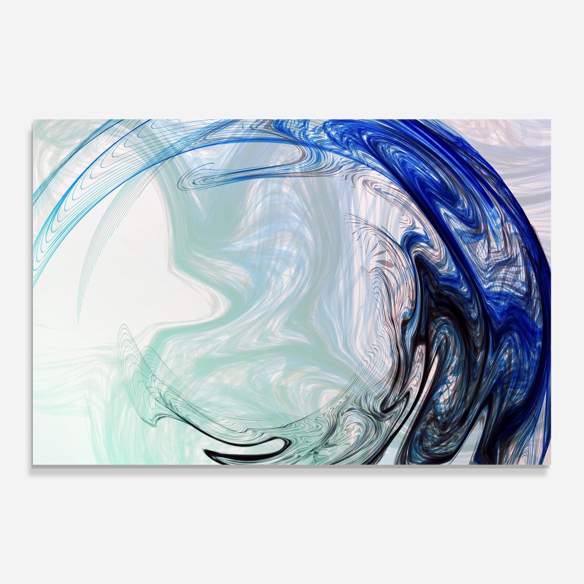 Стъклена картина Blue Black Art mockup 0