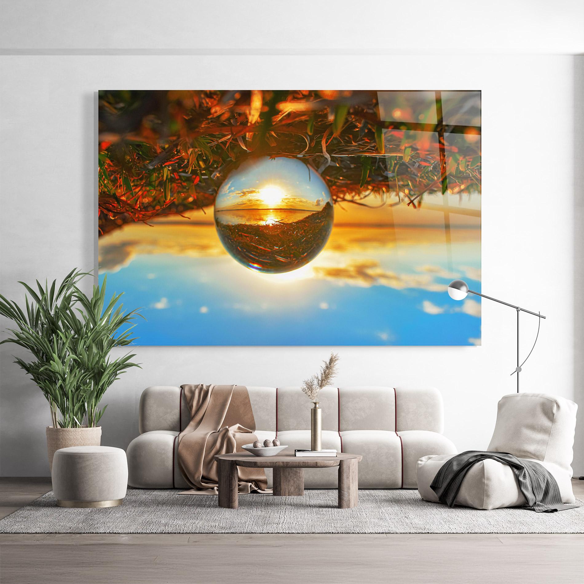 Стъклена картина Creative Crystal Ball mockup 9