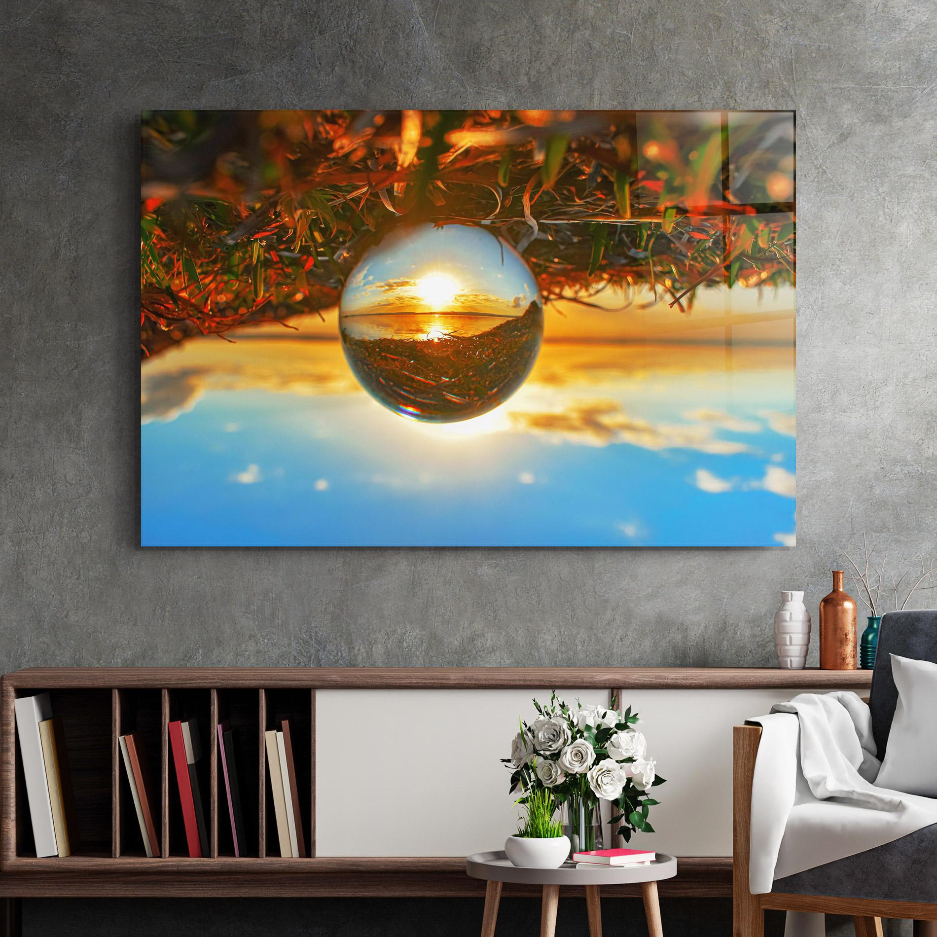 Стъклена картина Creative Crystal Ball mockup 2