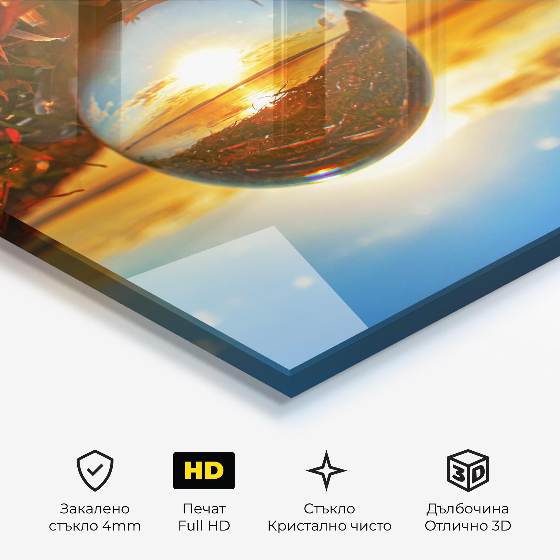 Стъклена картина Creative Crystal Ball mockup 3