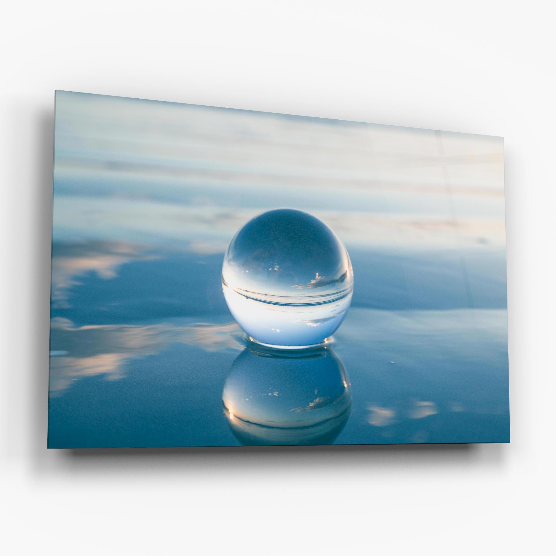Стъклена картина Crystal Ball Reflecting mockup 6