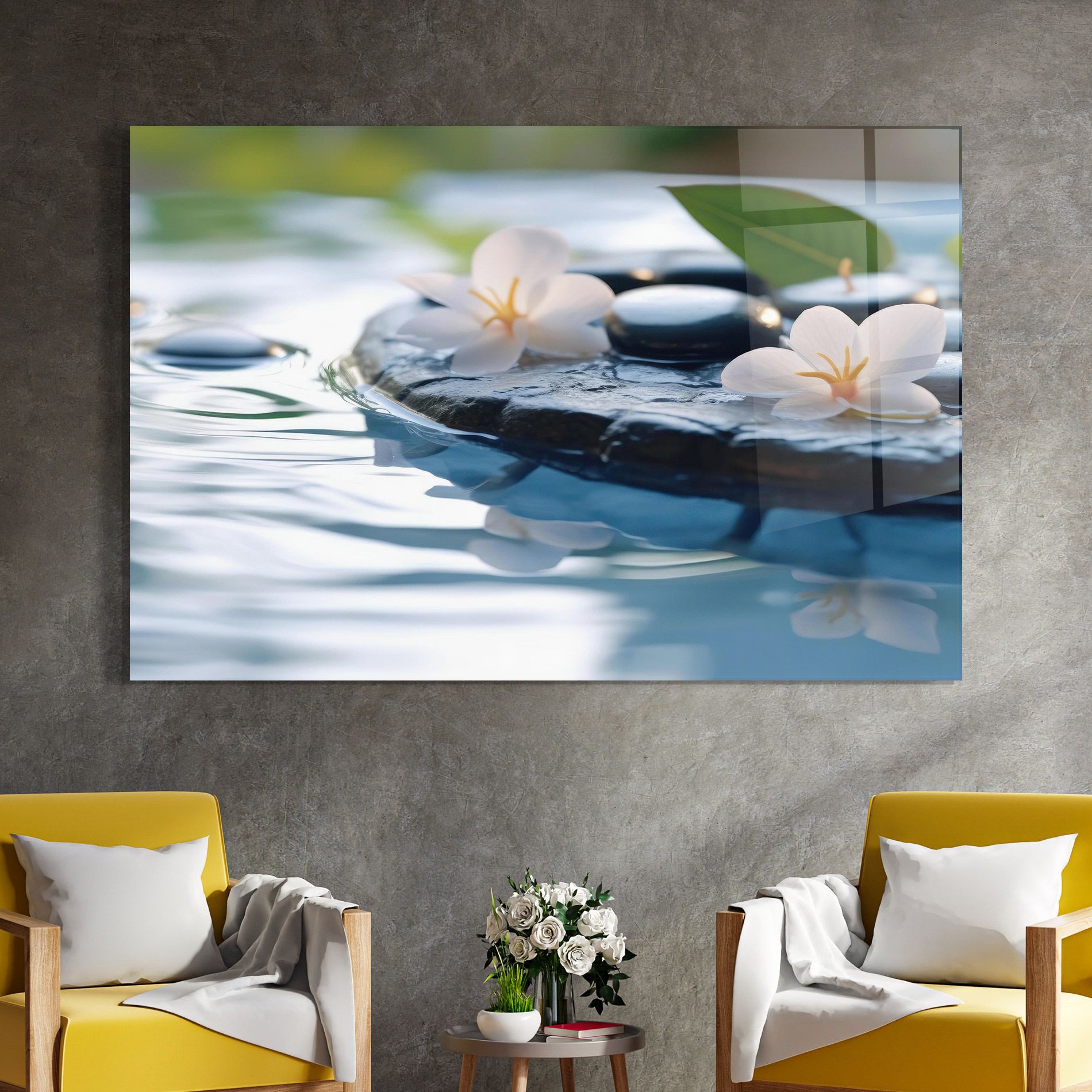 Water White Flowers mockup 4