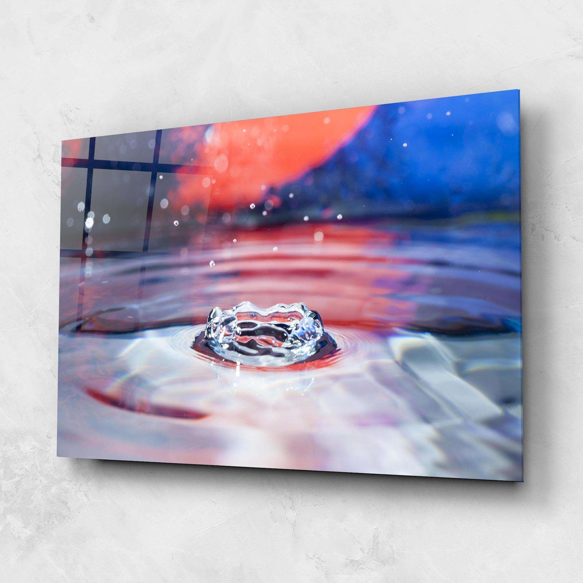 Стъклена картина Colorful Water Surface mockup 1