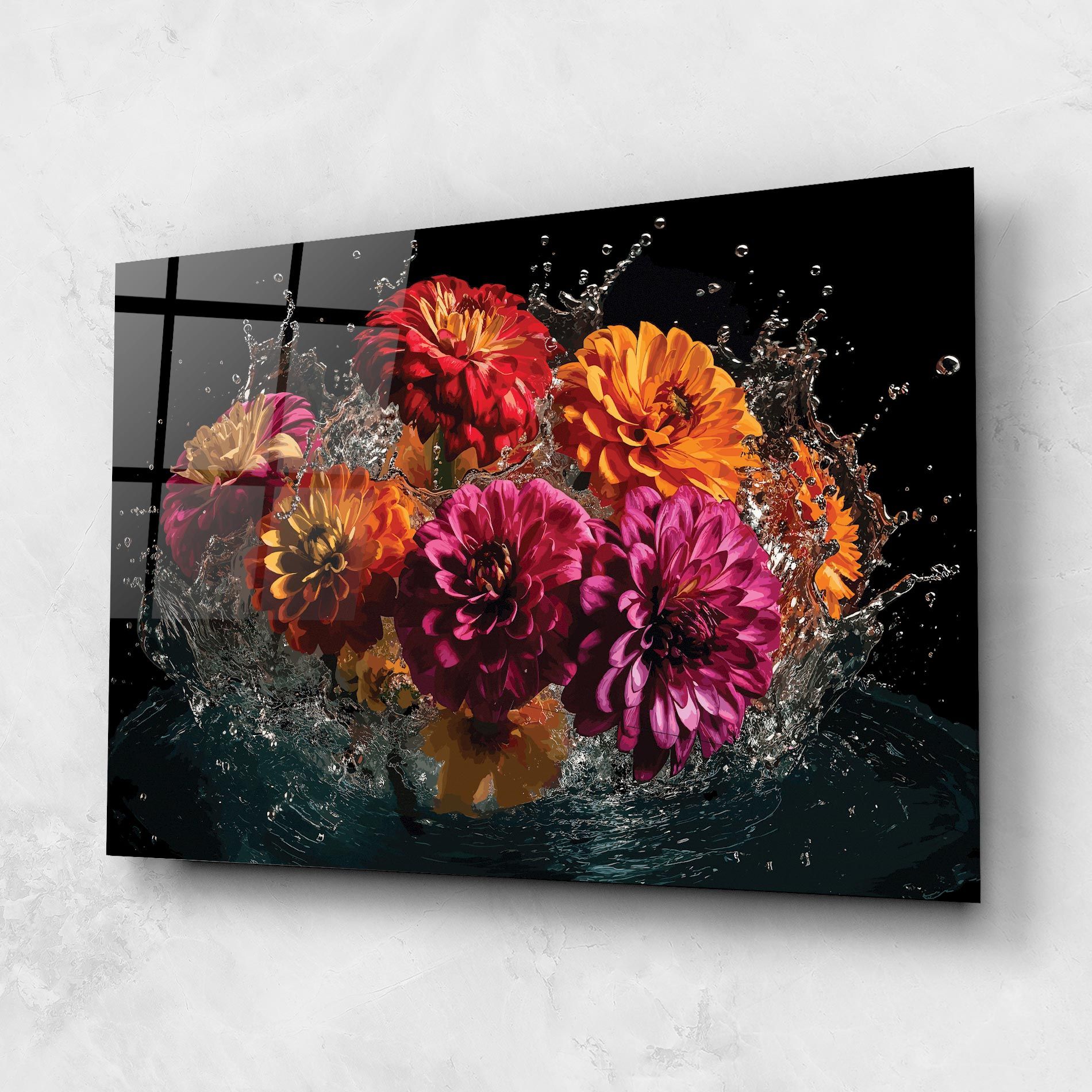 Flower Water Splash mockup 1