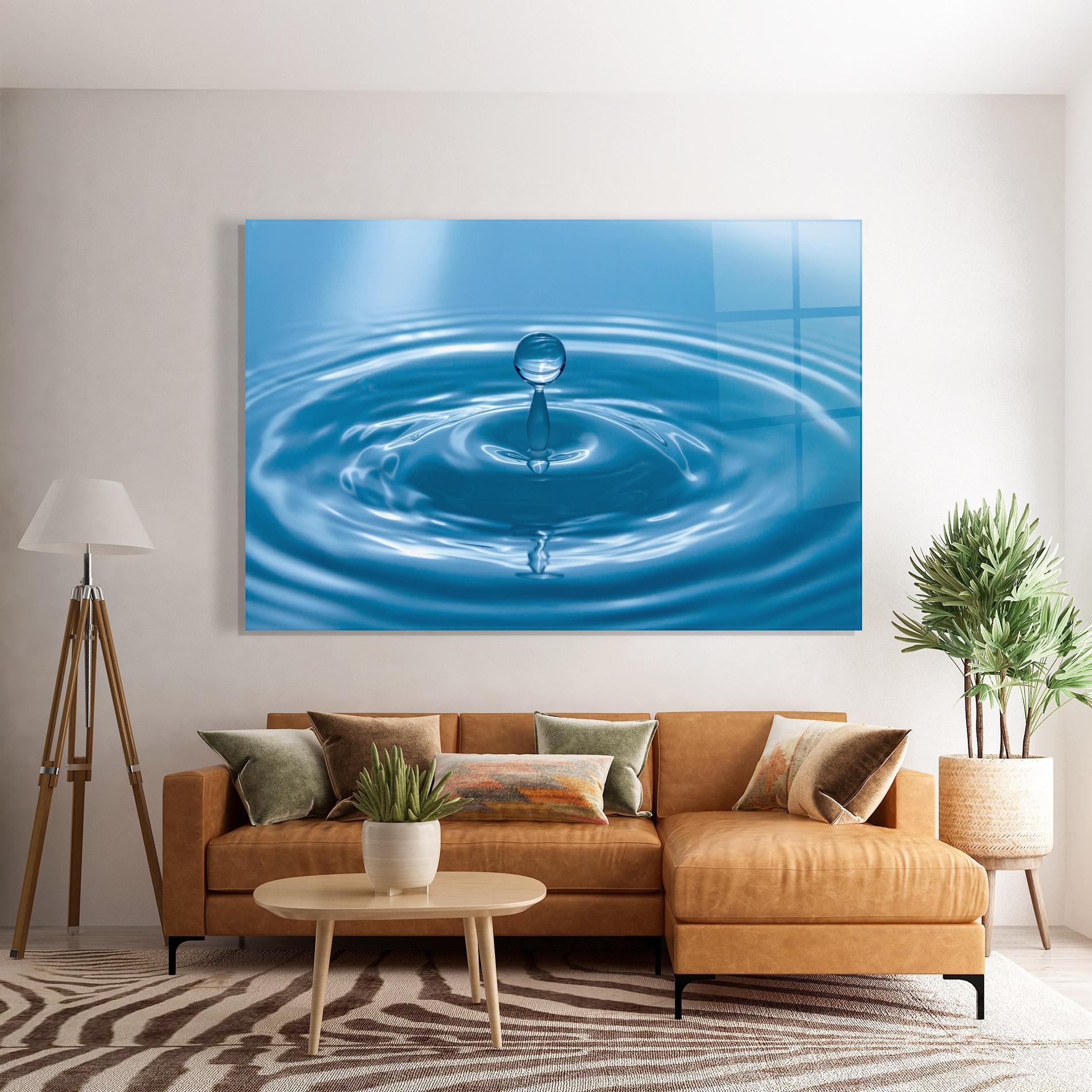 Стъклена картина Drop Close Up mockup 7