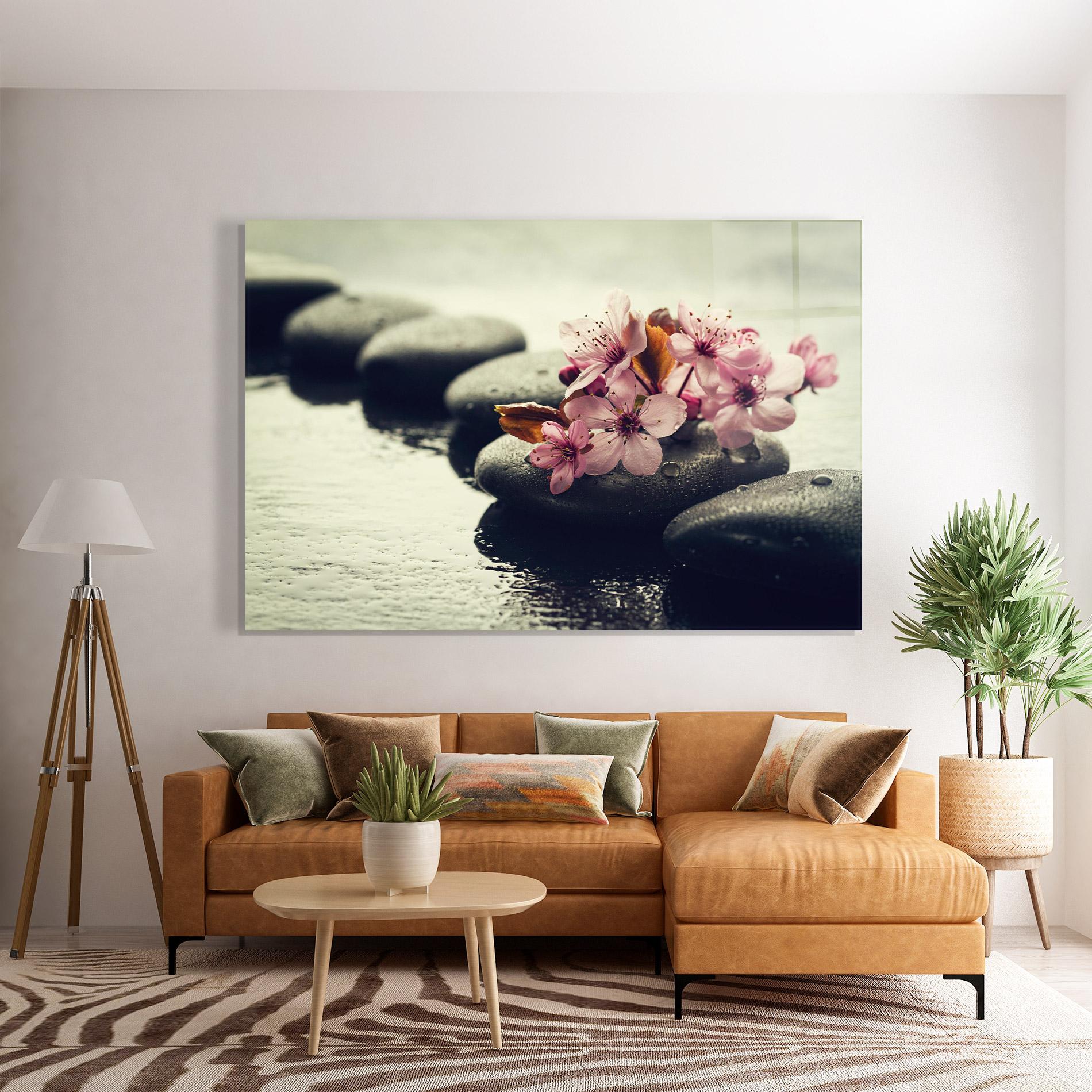 Стъклена картина Hot Spa Flowers mockup 7