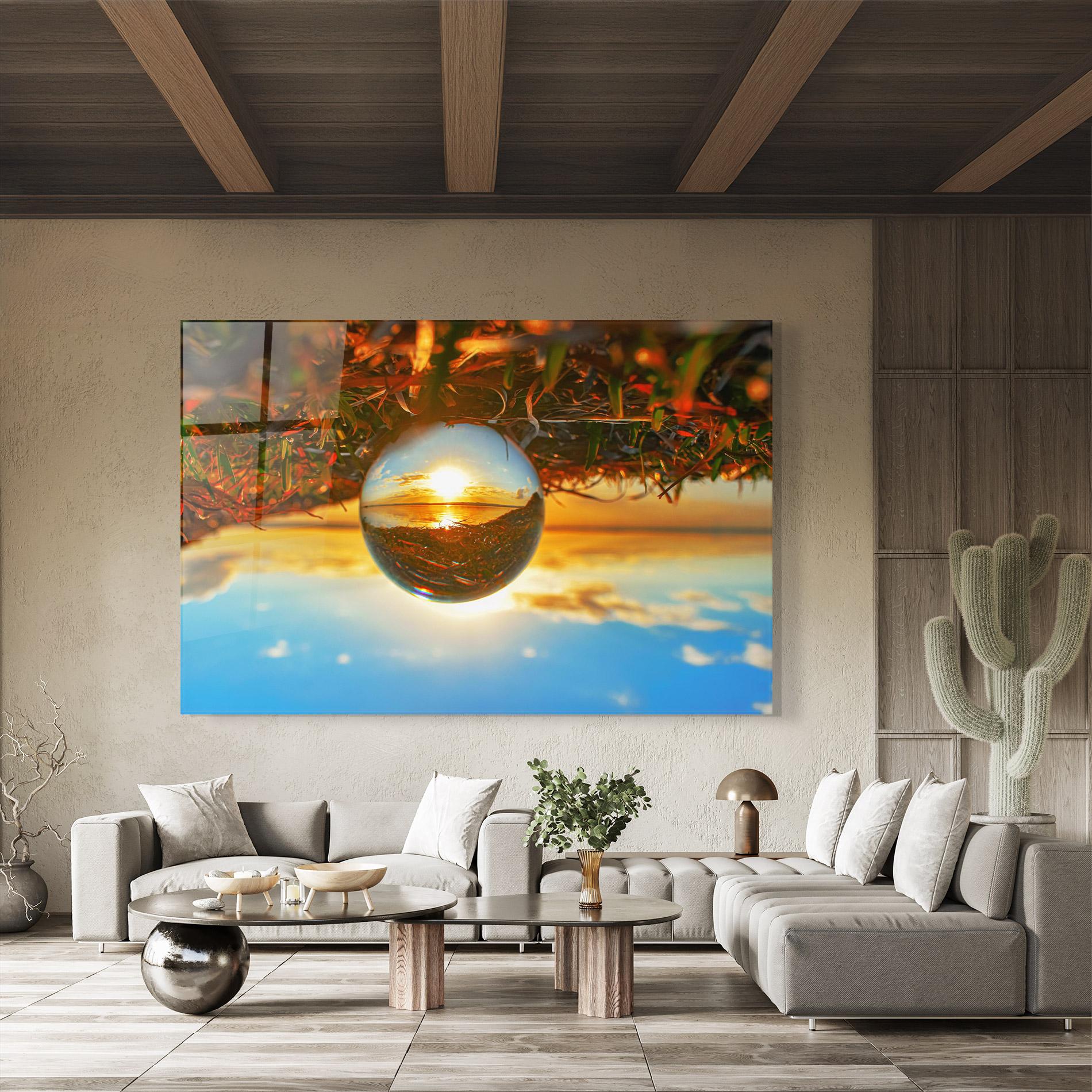 Стъклена картина Creative Crystal Ball mockup 8