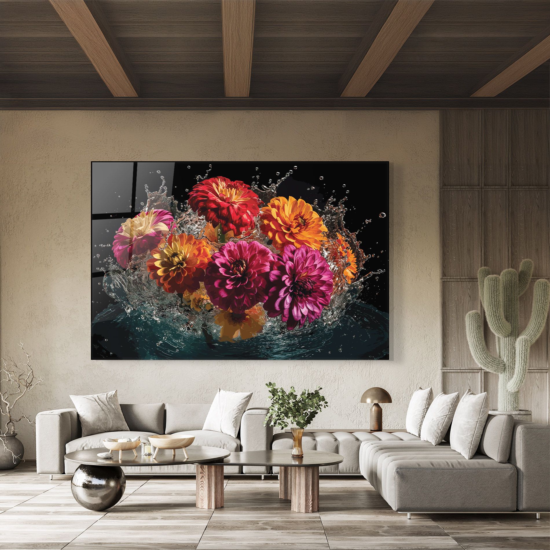 Flower Water Splash mockup 8