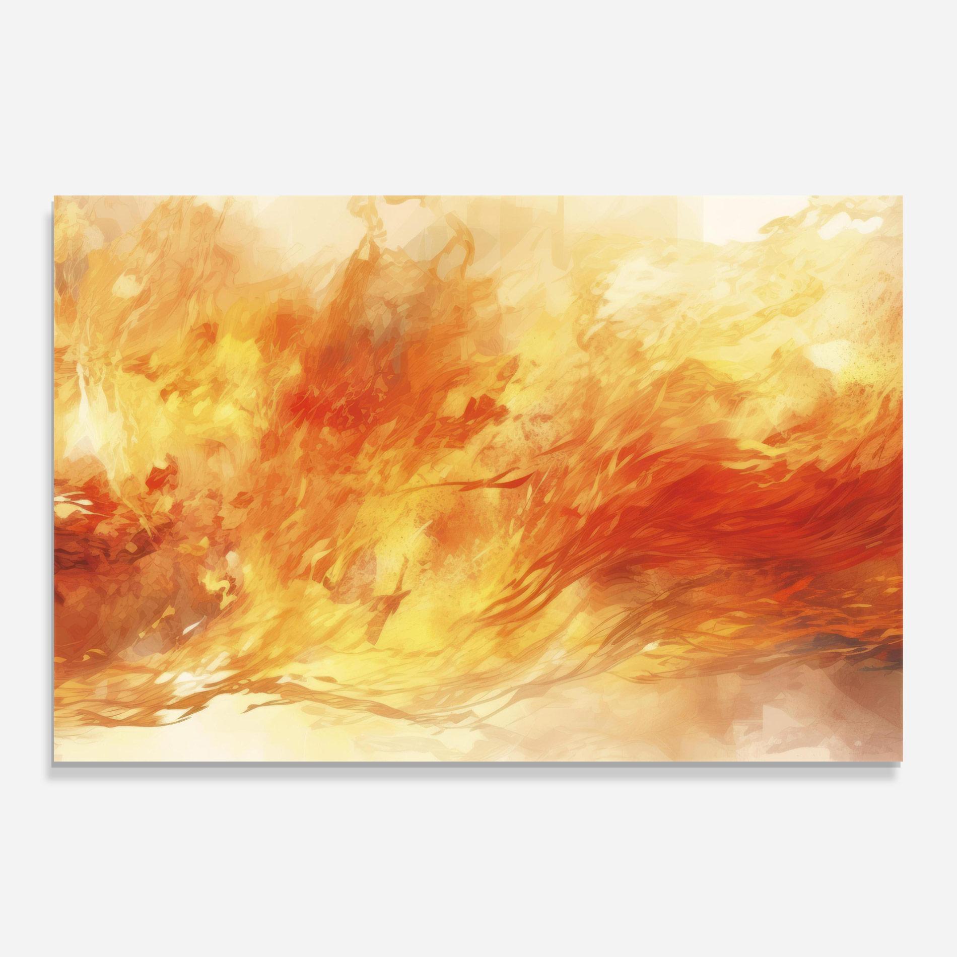 Стъклена картина Burning Sparkle mockup 0