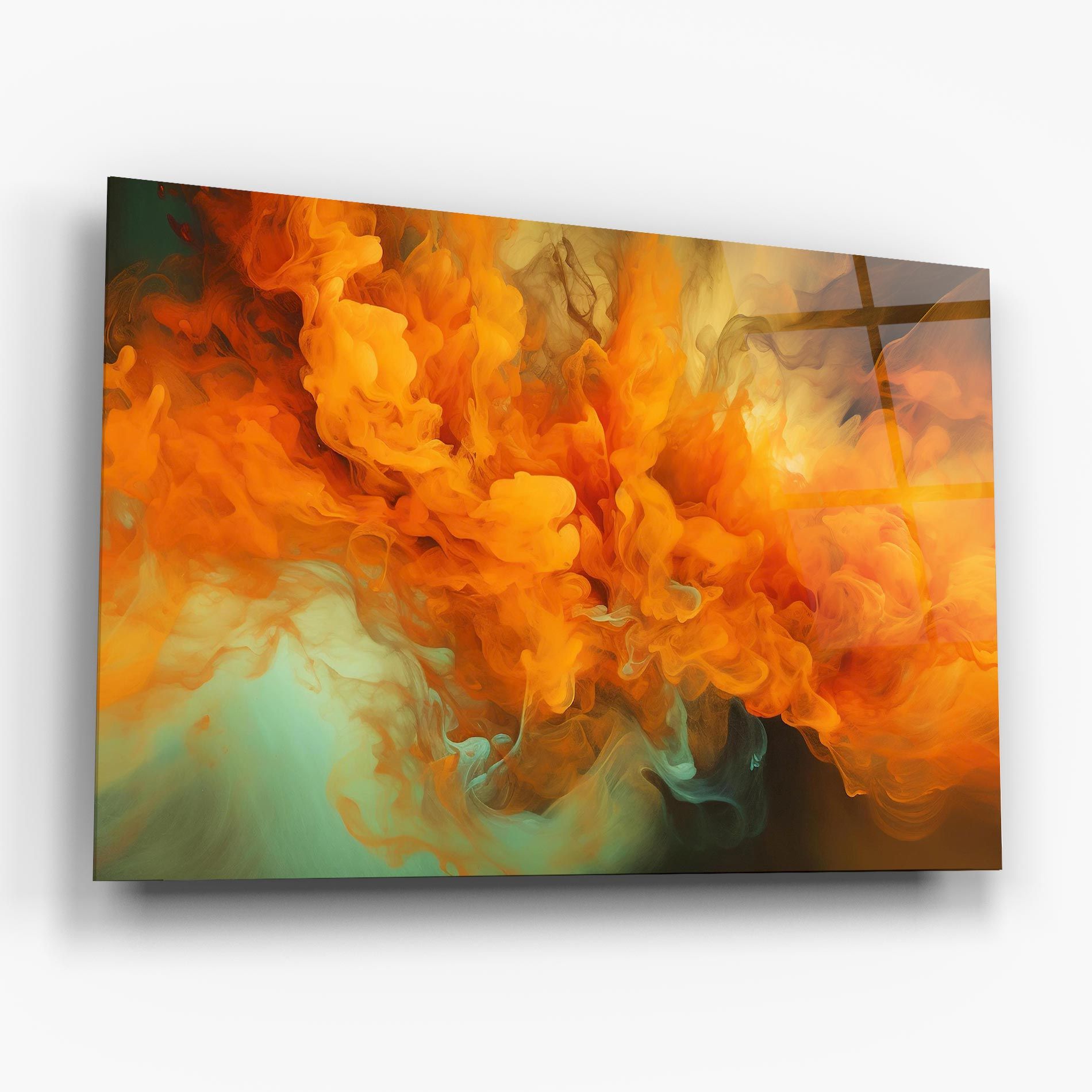 Orange Fire Smoke mockup 6