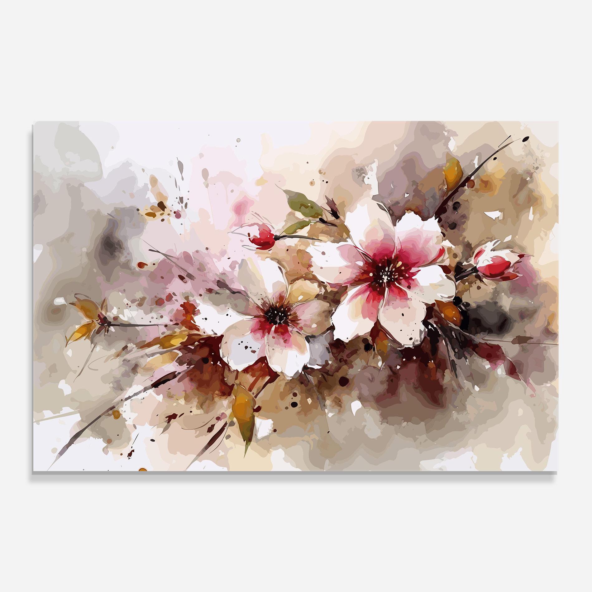 Стъклена картина Beautiful Cherry Flower mockup 0