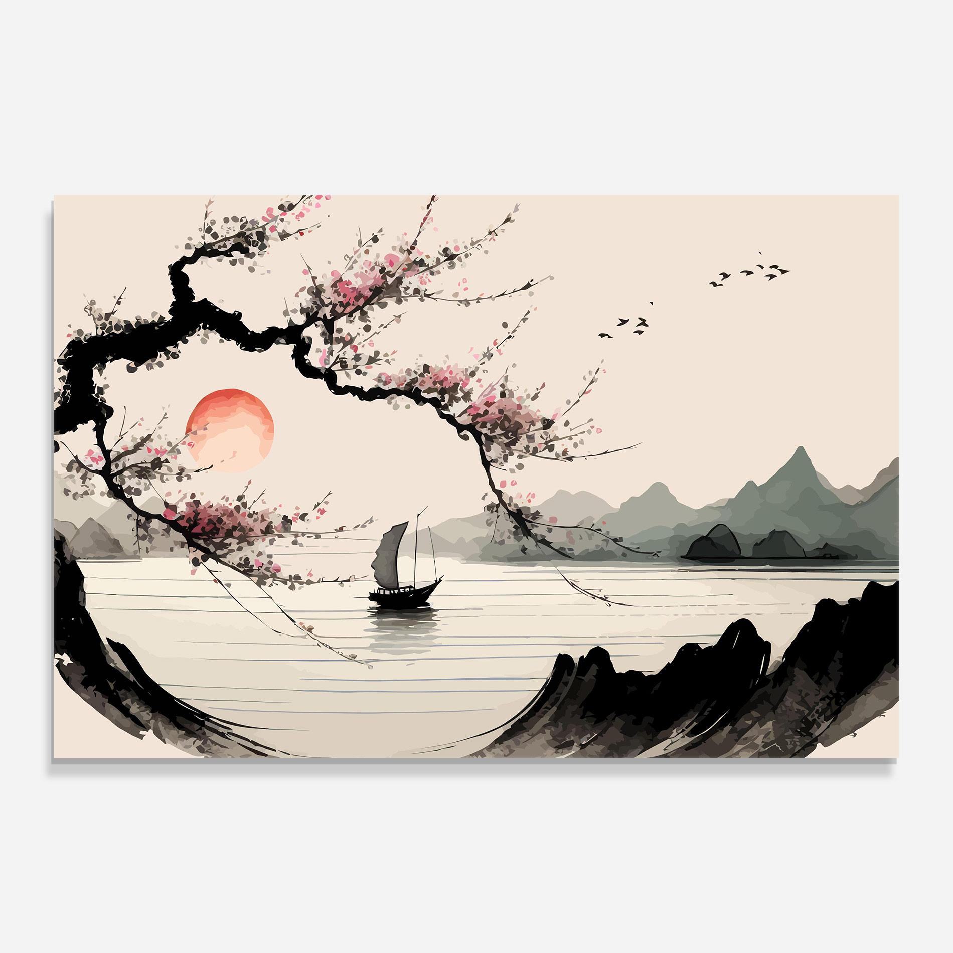 Стъклена картина Relaxing Nature mockup 0