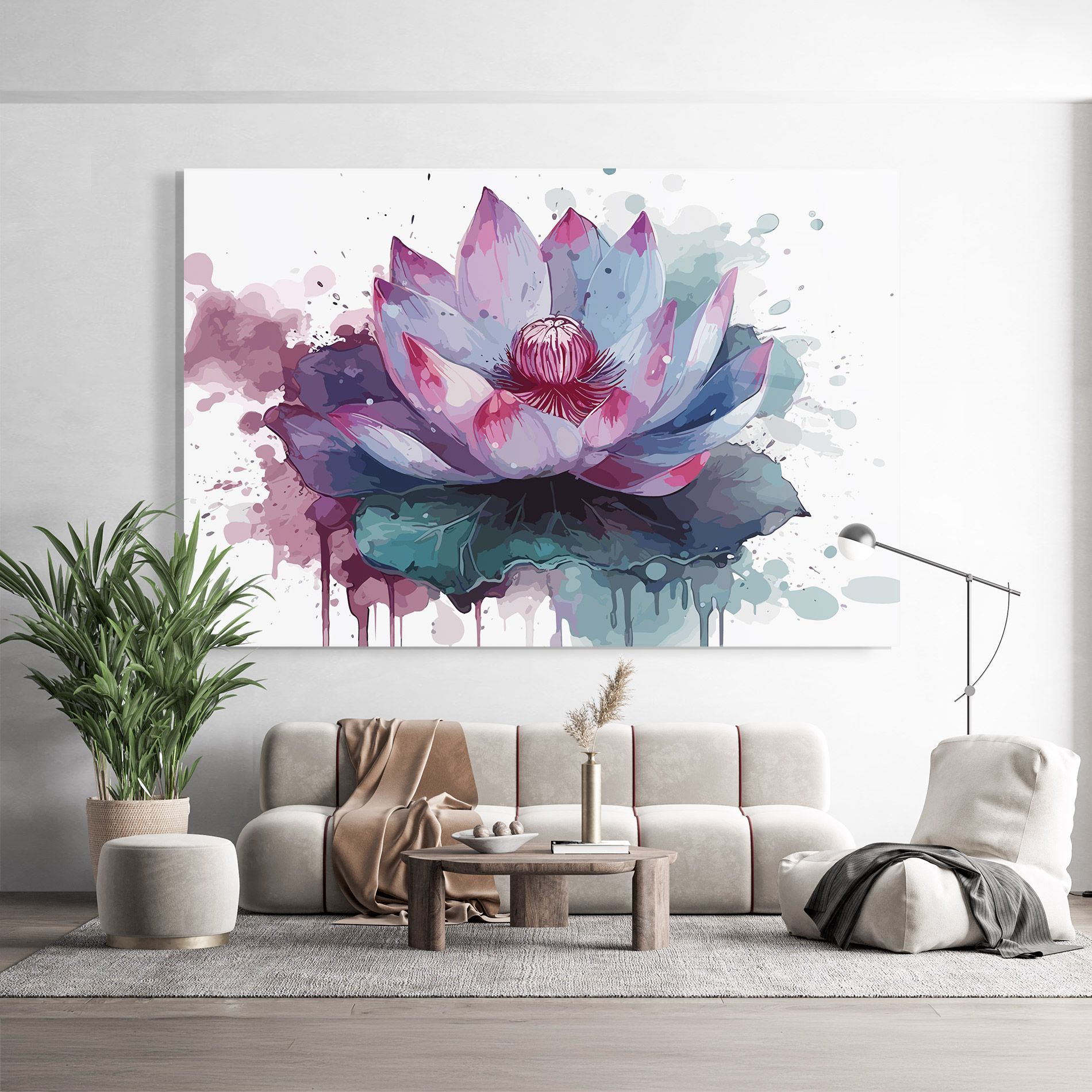 Green Purple Lotus mockup 9