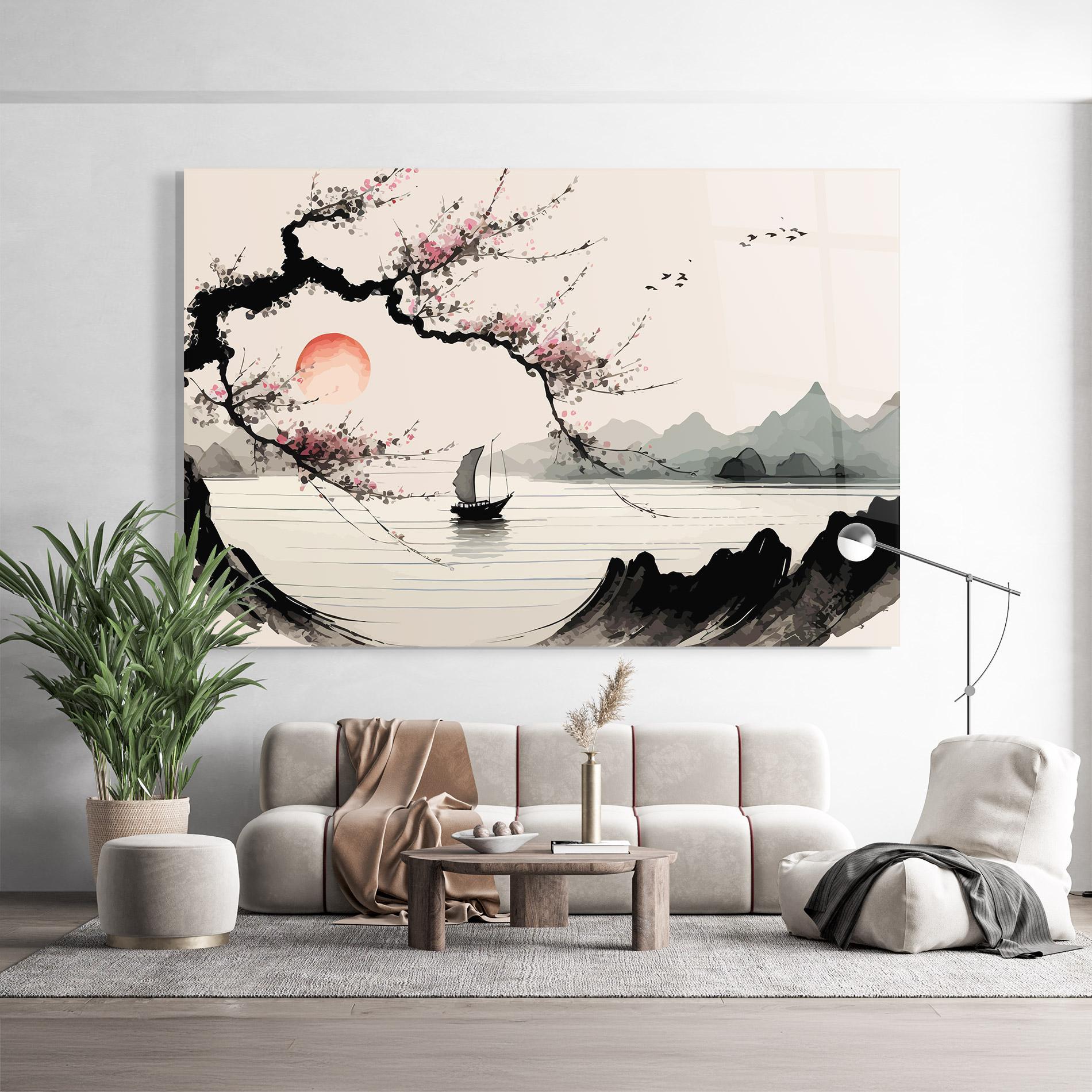 Стъклена картина Relaxing Nature mockup 9