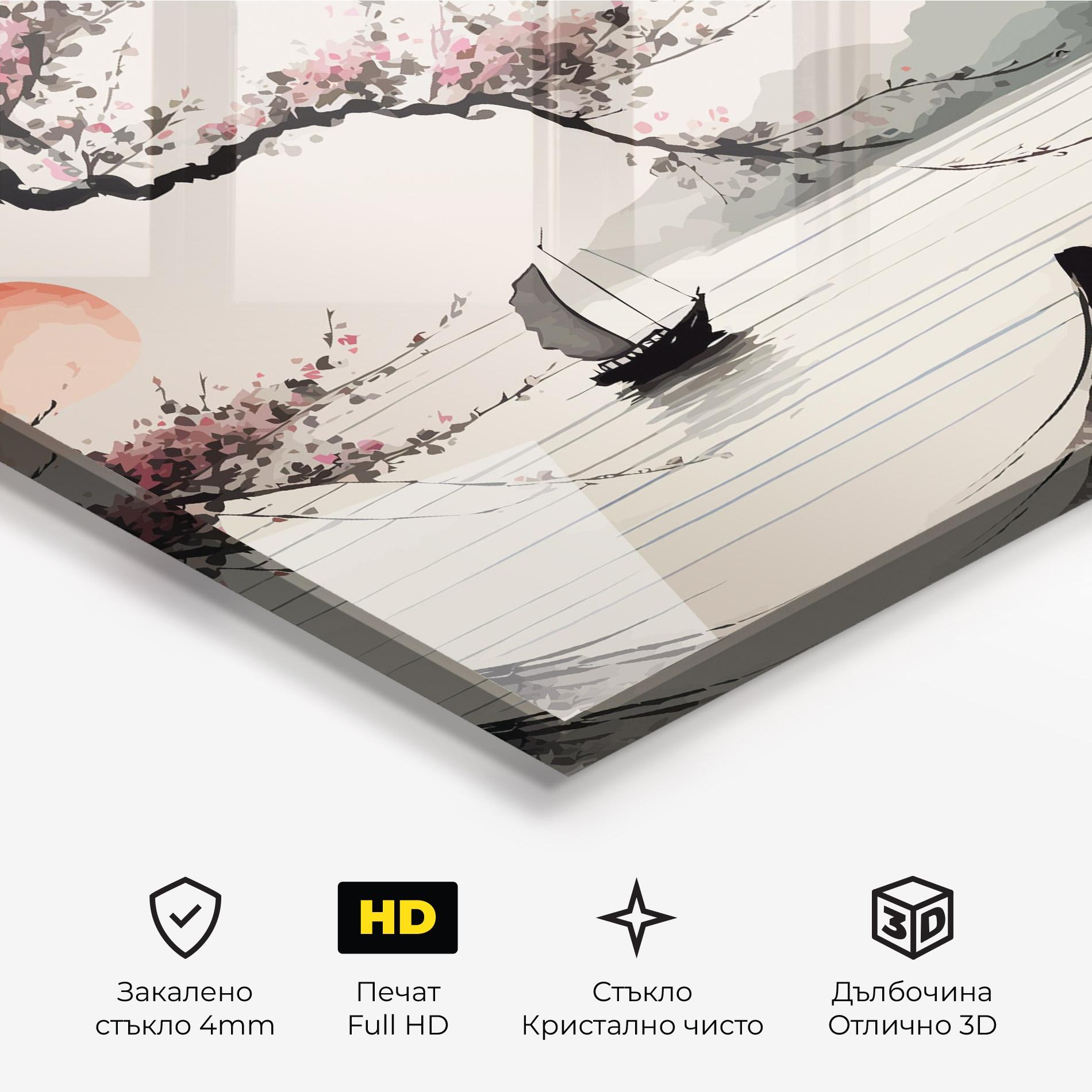 Стъклена картина Relaxing Nature mockup 3