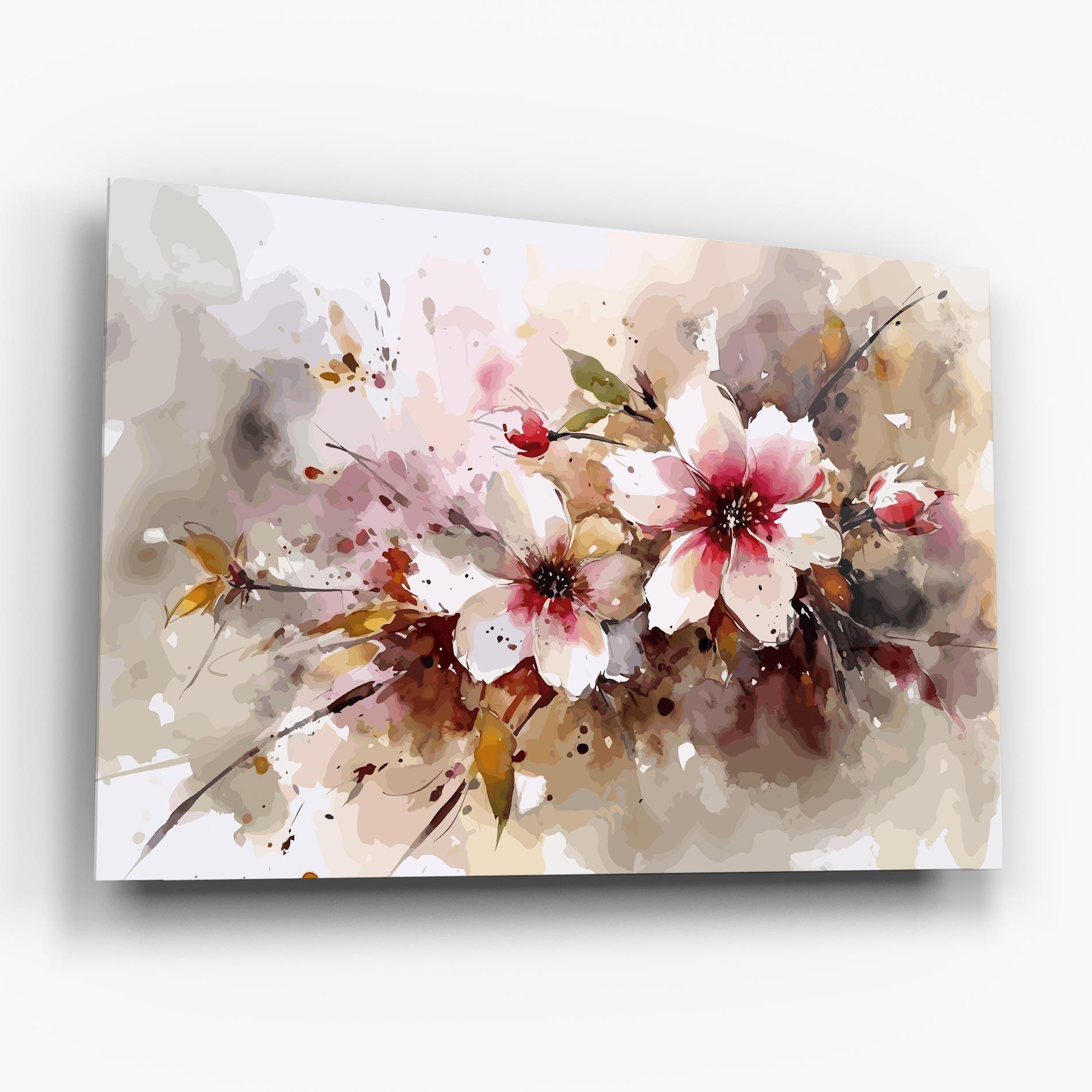 Стъклена картина Beautiful Cherry Flower mockup 6