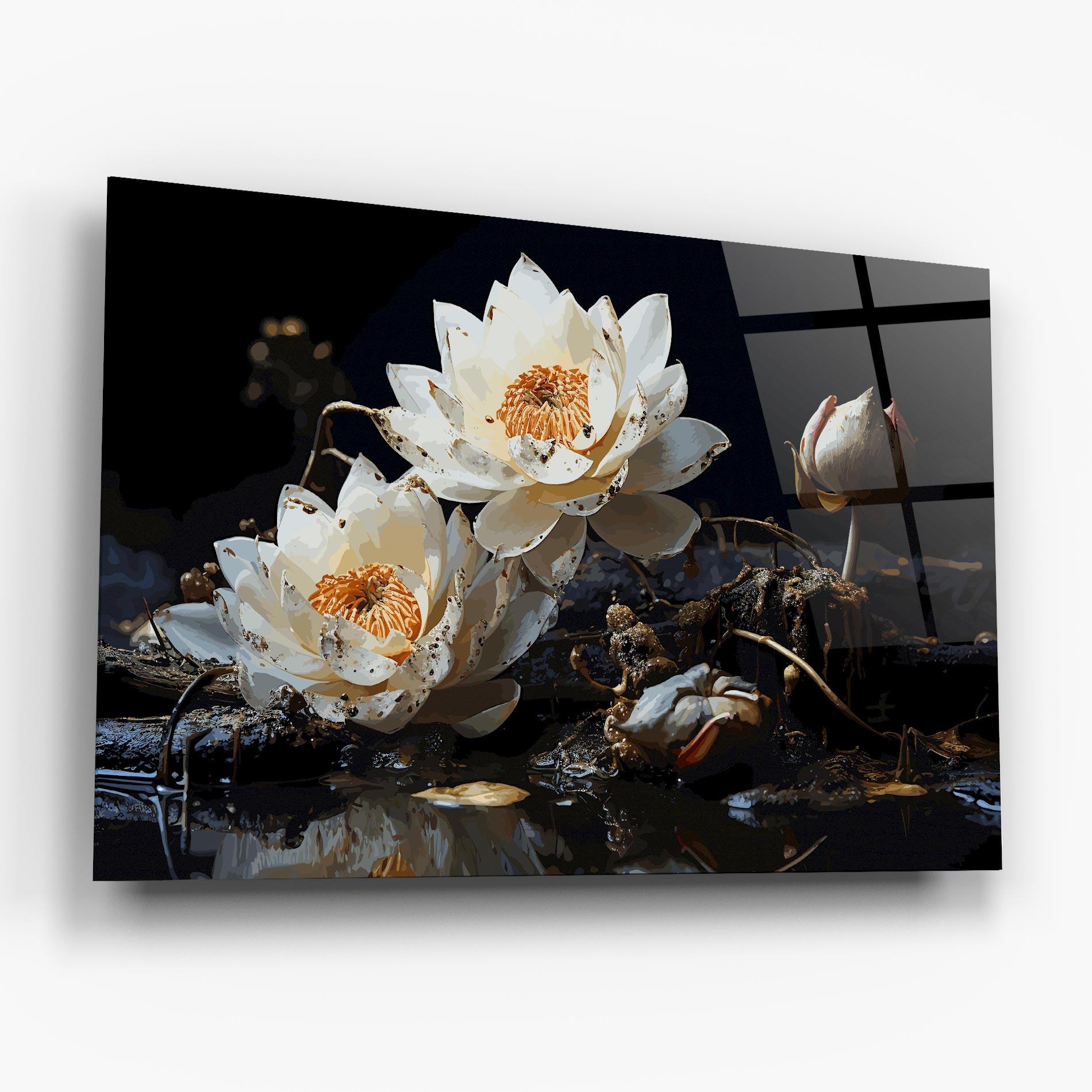 Стъклена картина Beautiful White Nature mockup 6