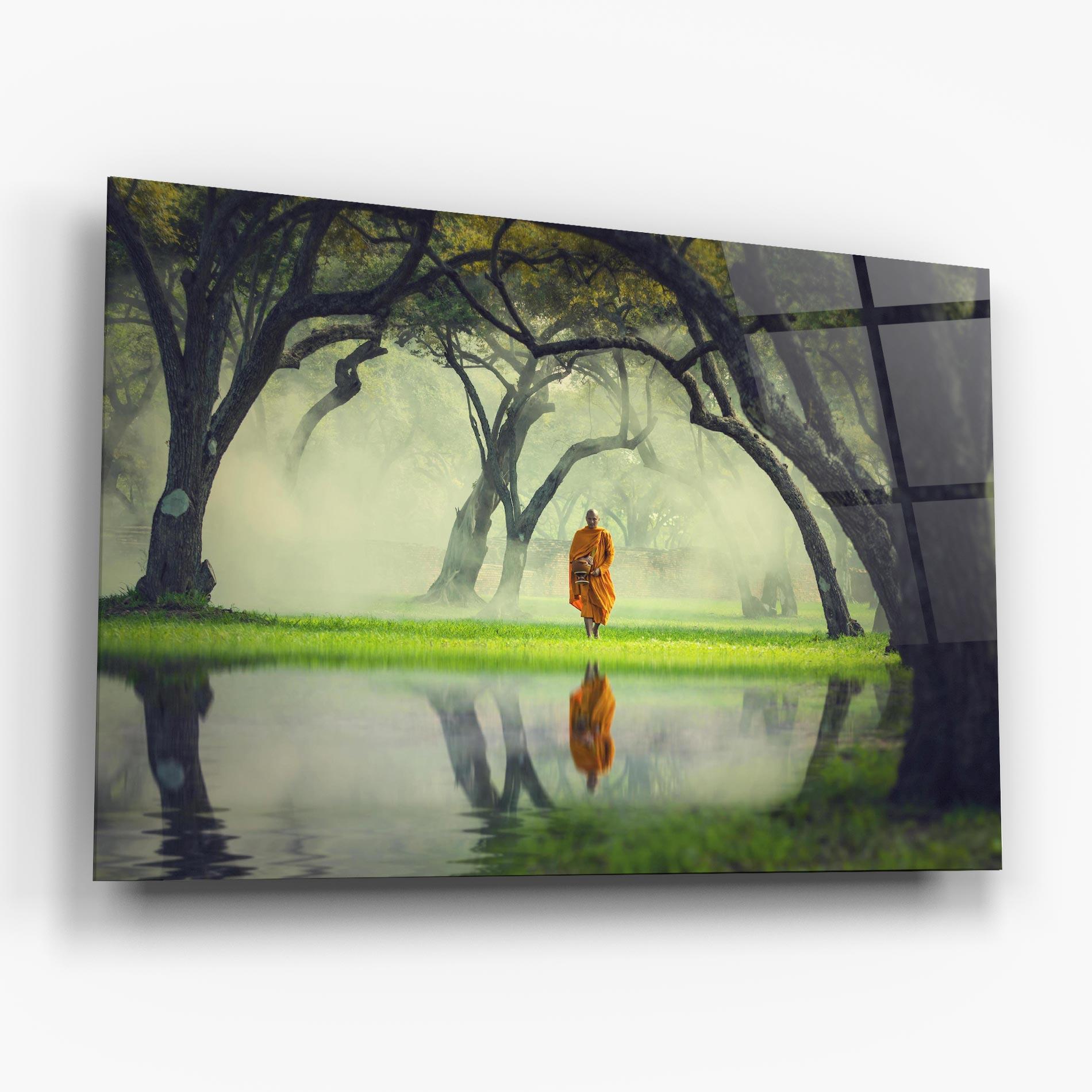 Стъклена картина Buddha Nature mockup 6
