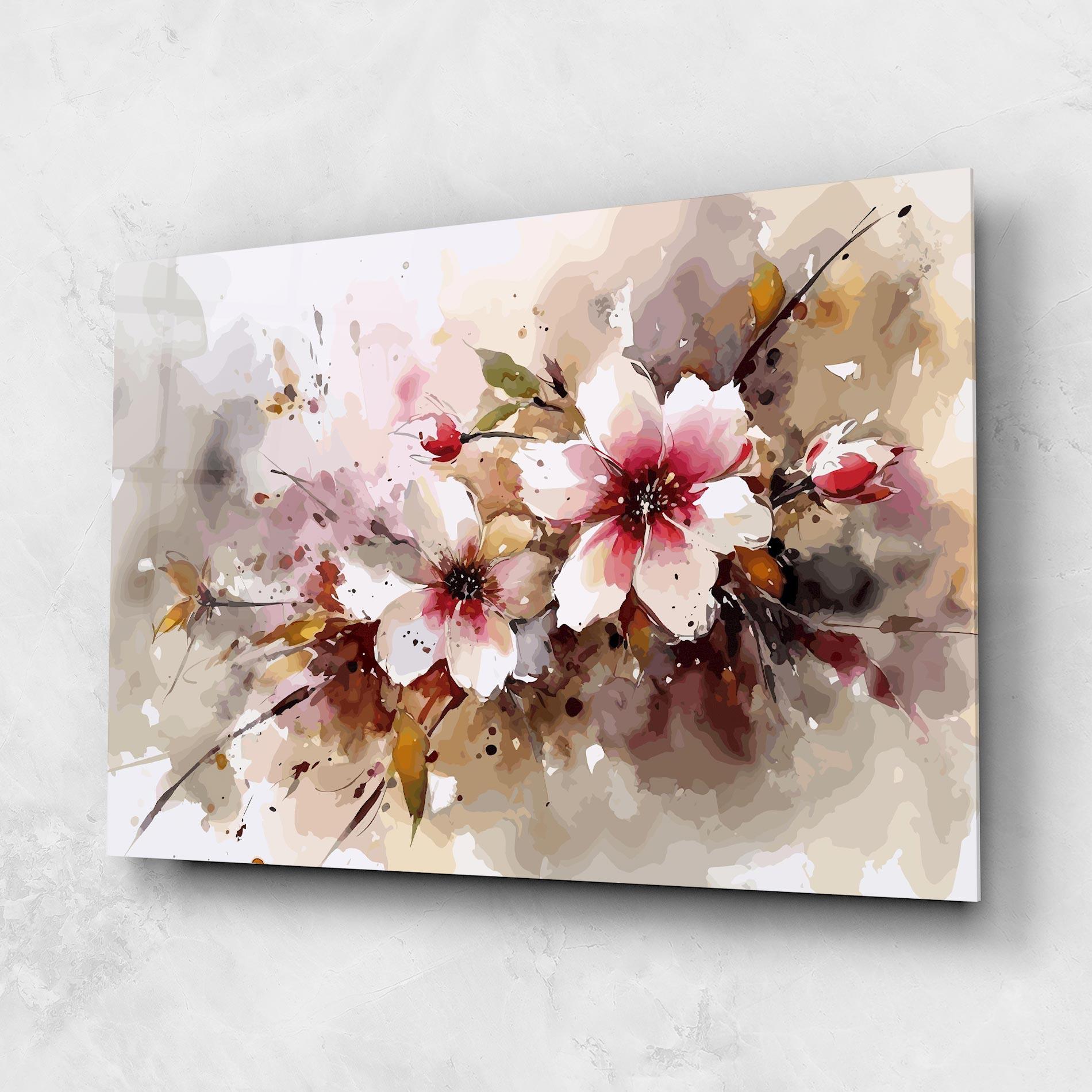 Стъклена картина Beautiful Cherry Flower mockup 1