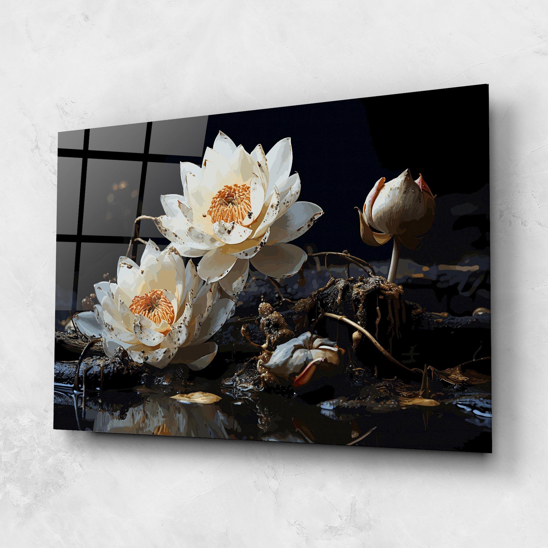 Стъклена картина Beautiful White Nature mockup 1