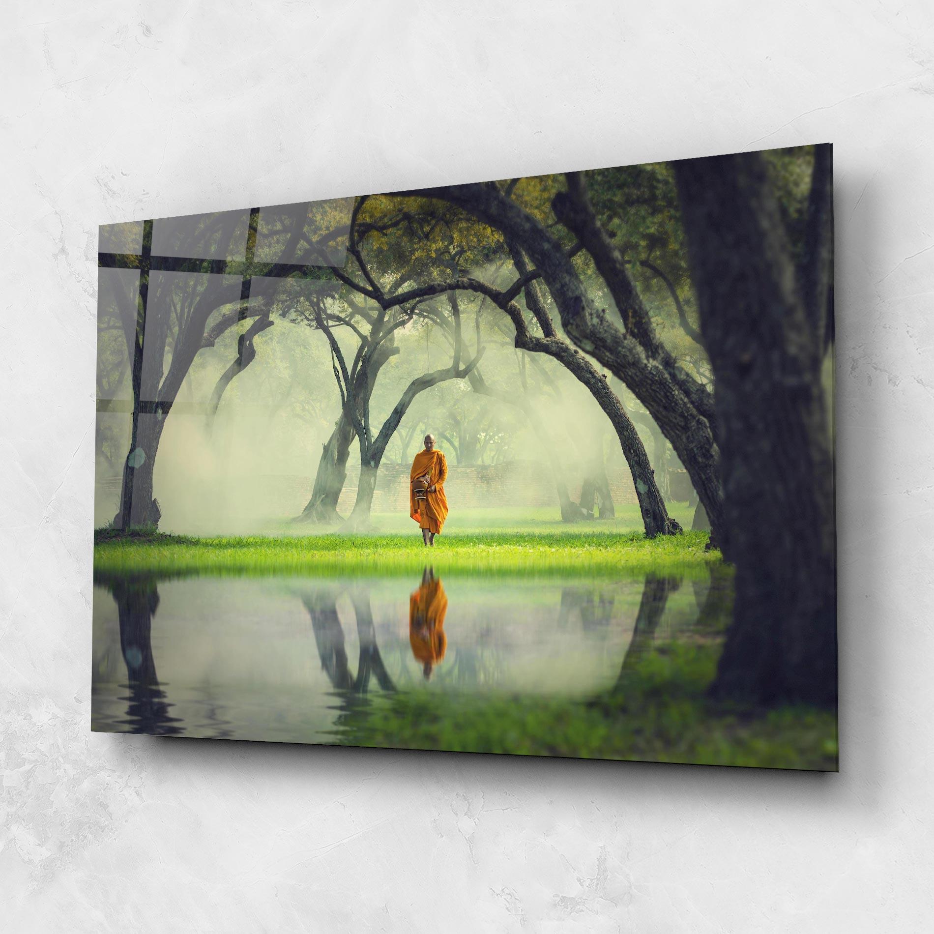 Стъклена картина Buddha Nature mockup 1