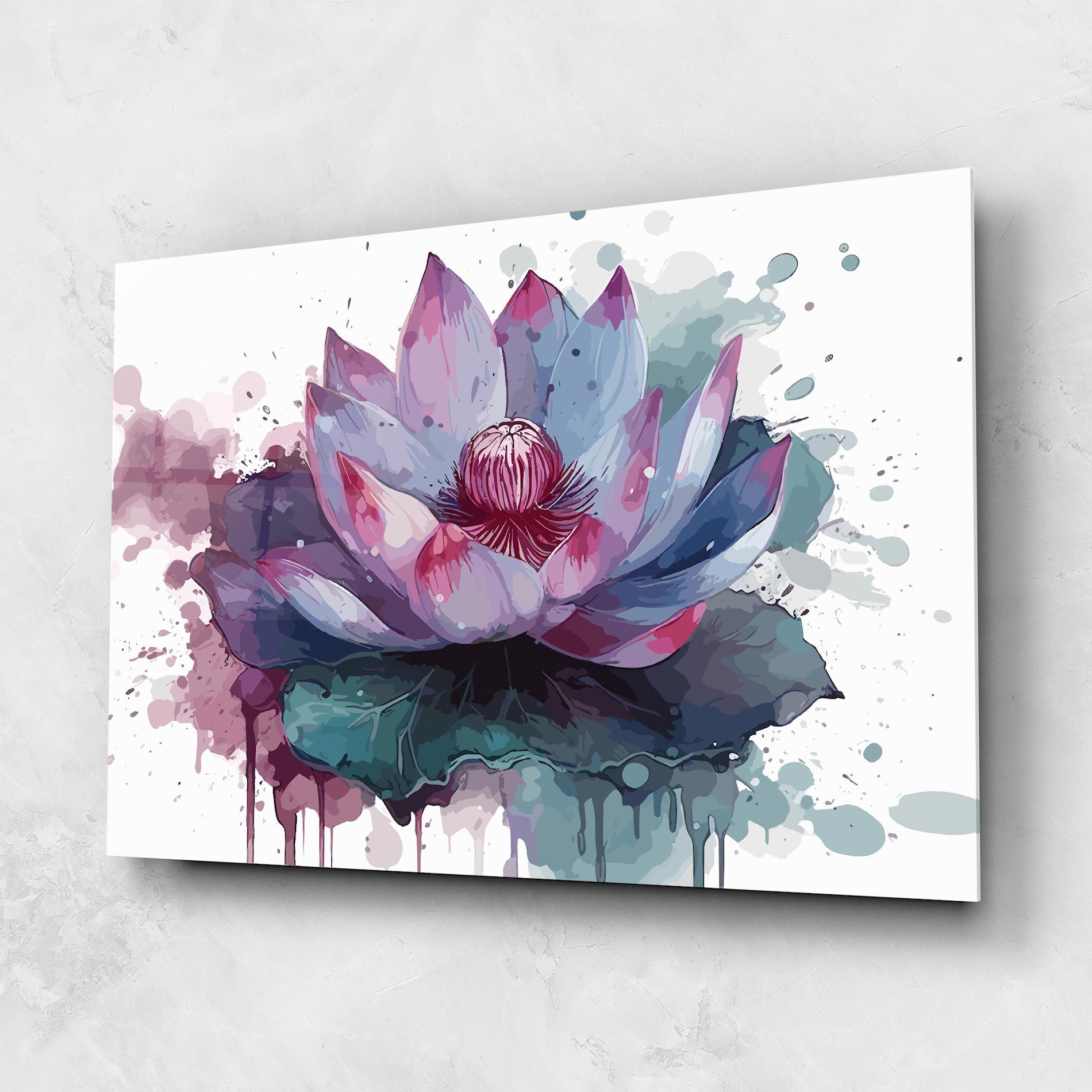 Green Purple Lotus mockup 1