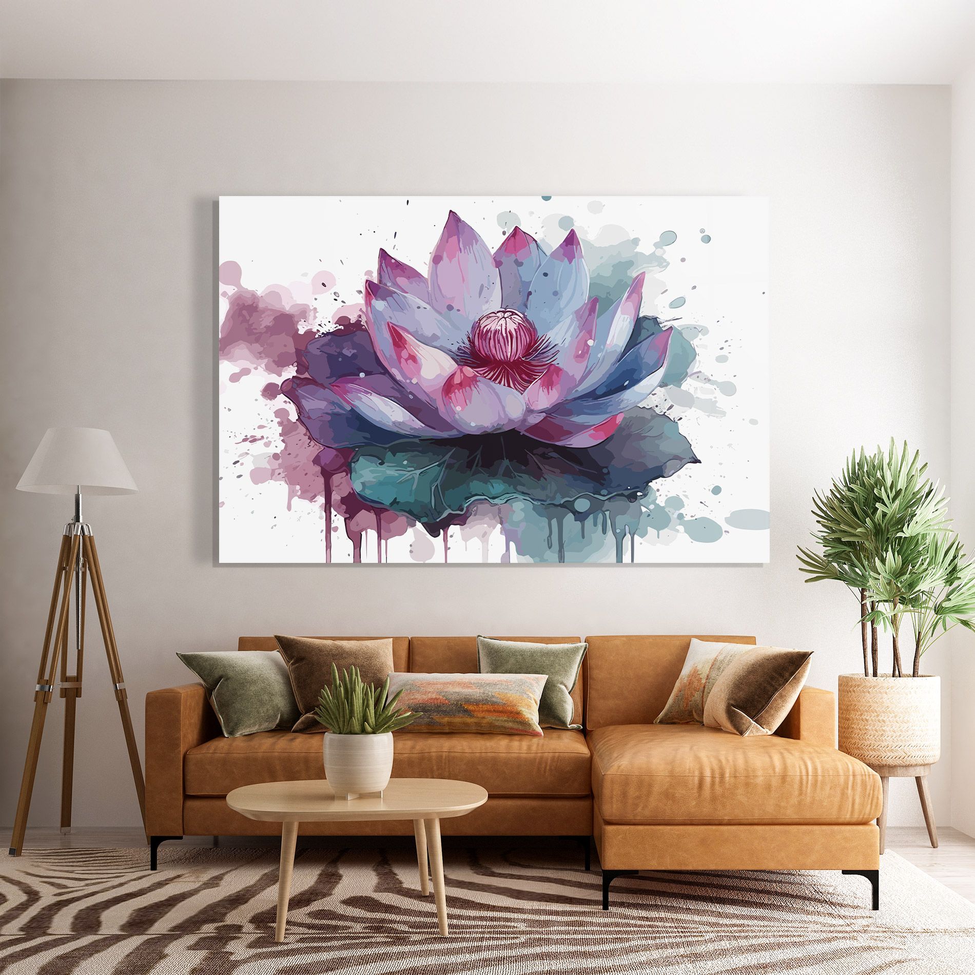 Green Purple Lotus mockup 7