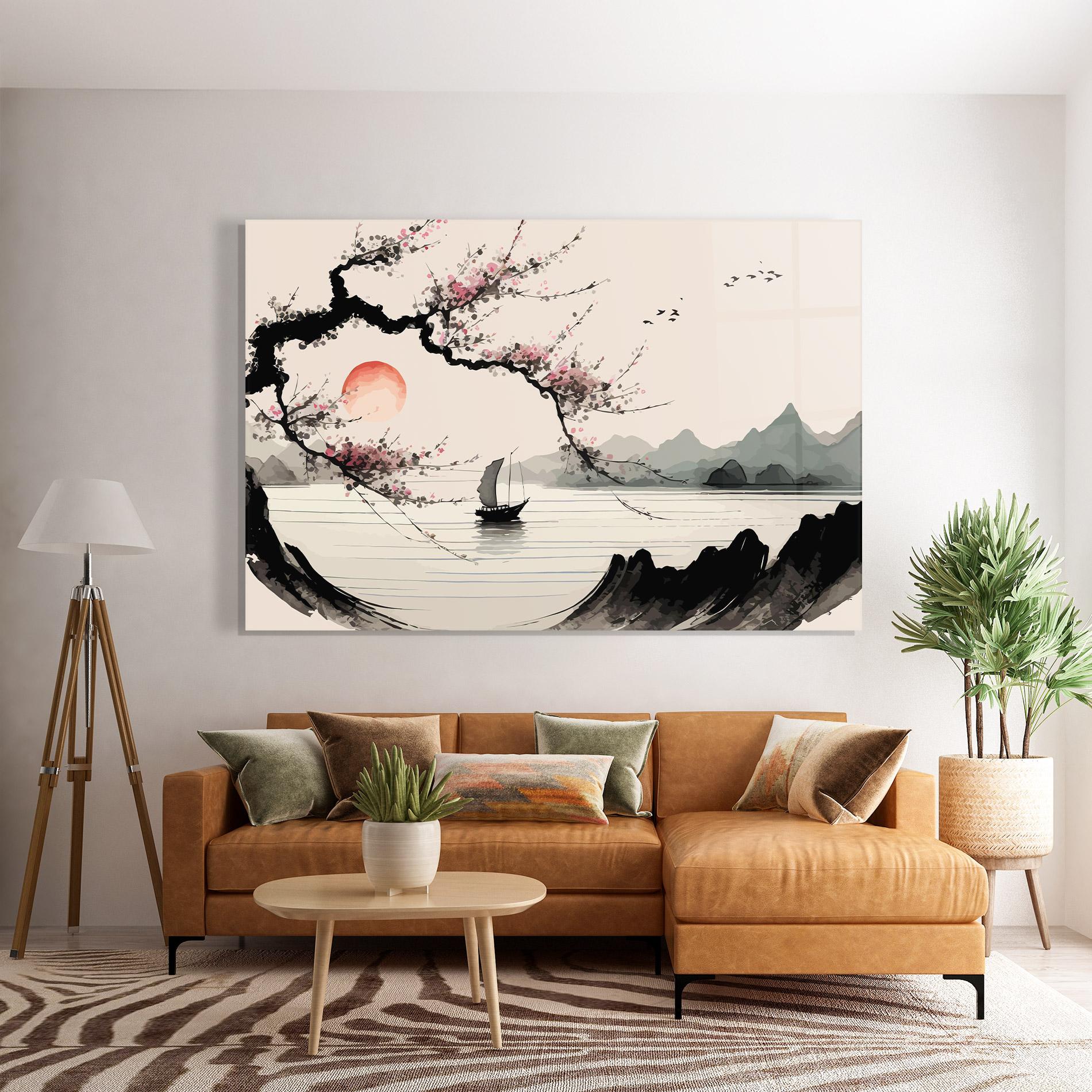 Стъклена картина Relaxing Nature mockup 7