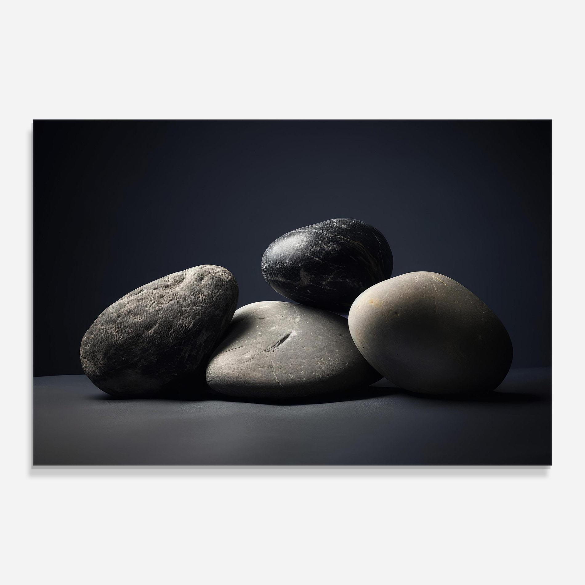 Стъклена картина Grey Stone mockup 0