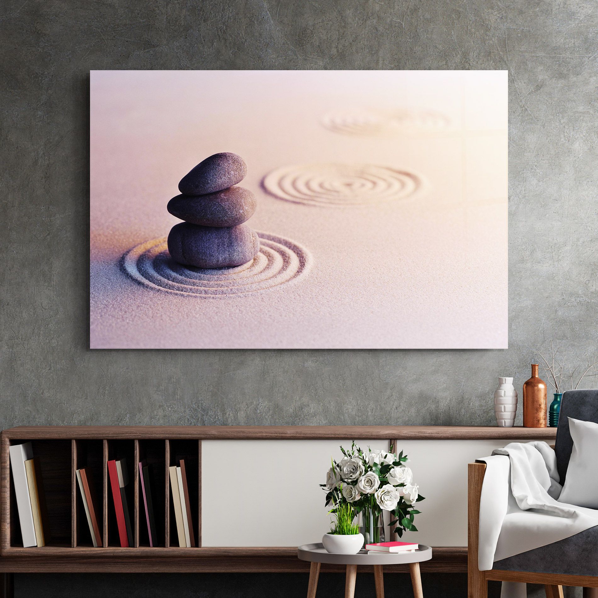 Meditation Stones Sand mockup 2