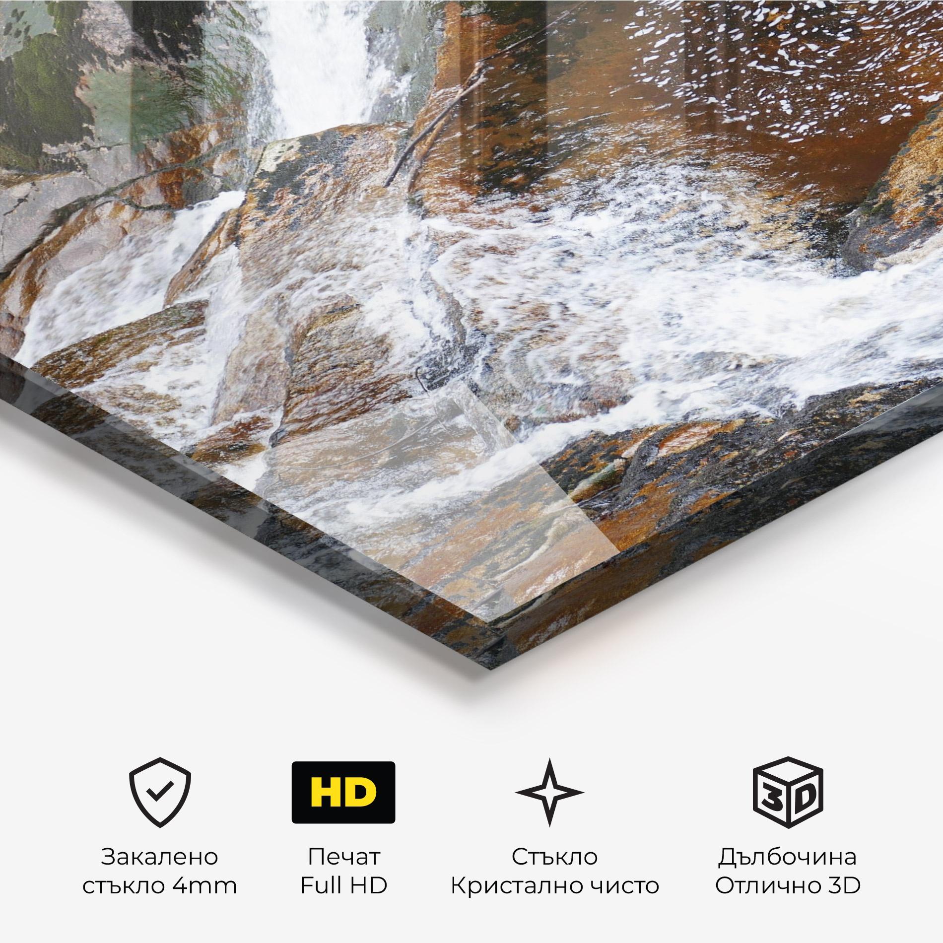 Стъклена картина Forest Peace mockup 3