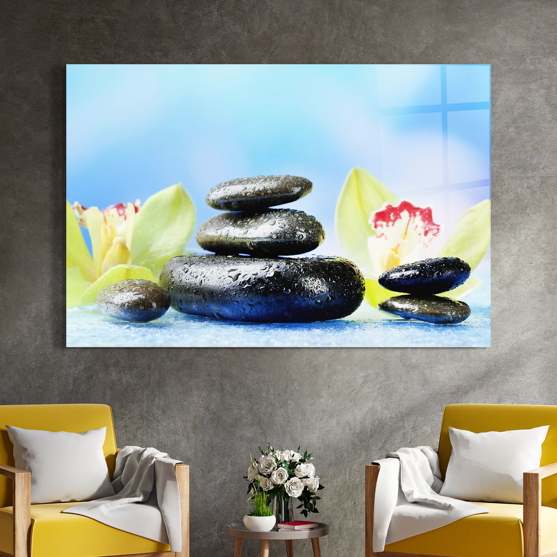 Blooming Orchid Stone mockup 4