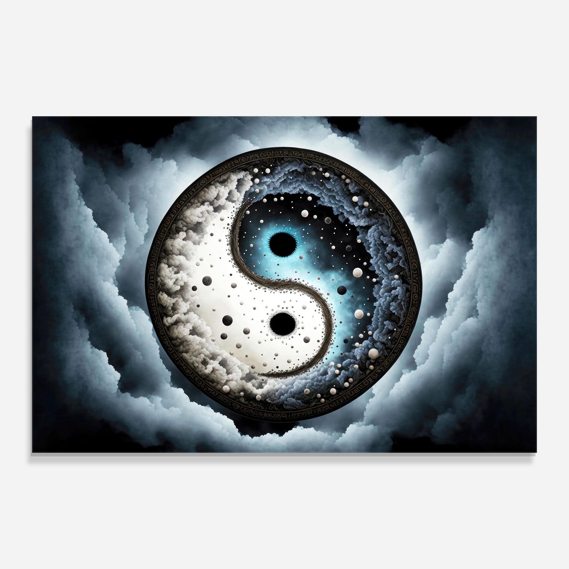 Black Blue Yinyang mockup 0