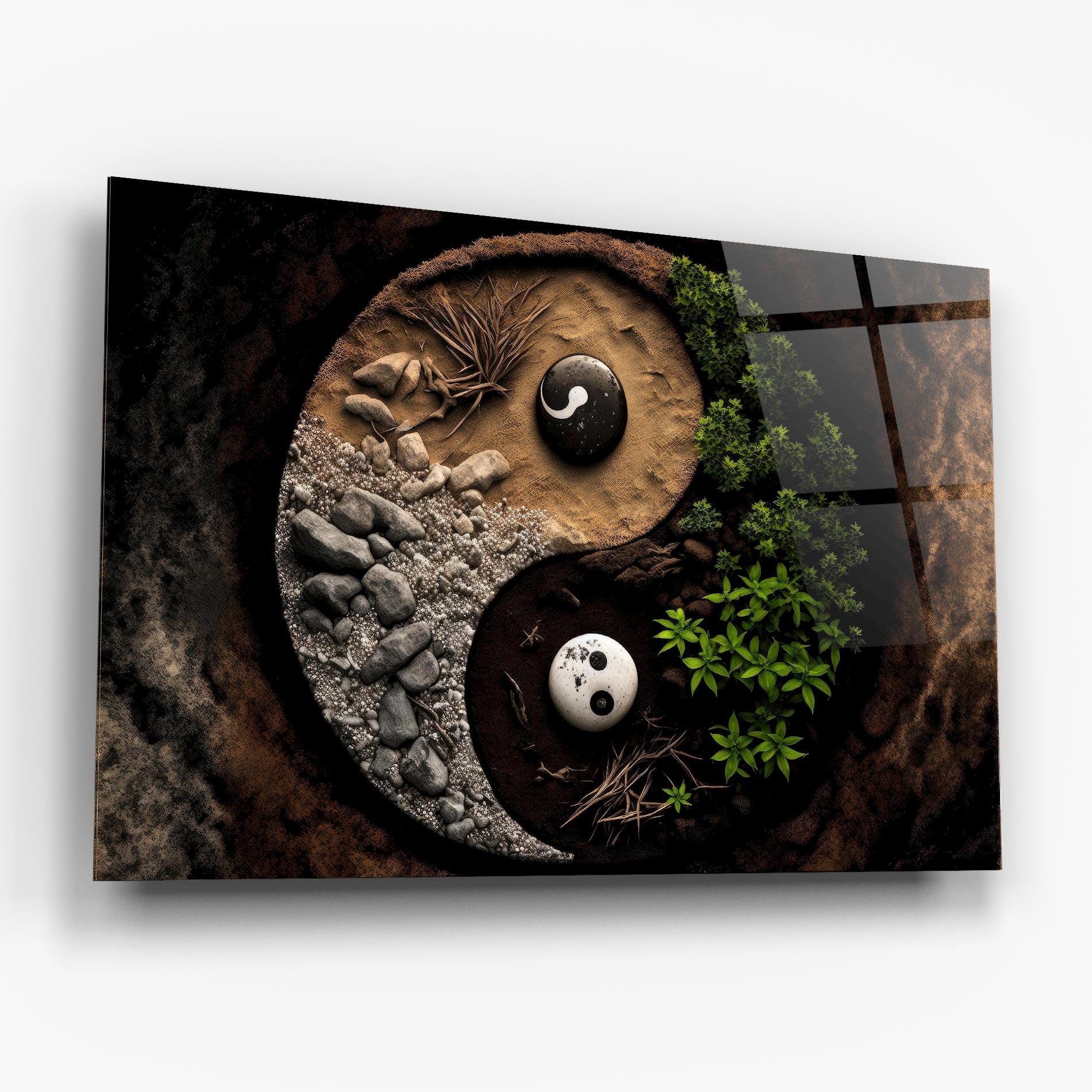 Стъклена картина Nature Yinyang mockup 6