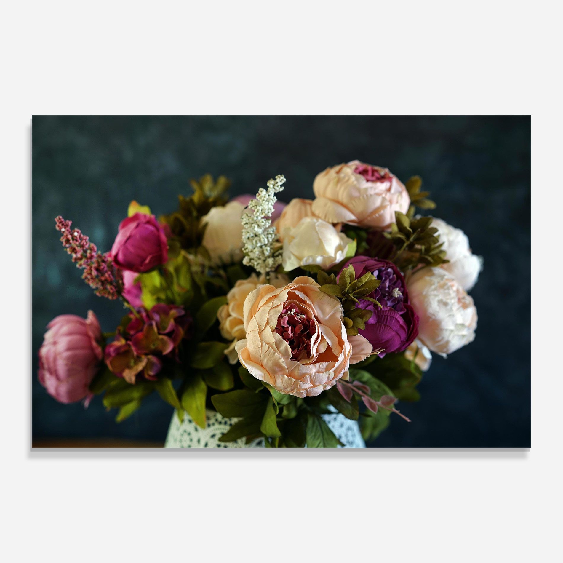 Cream Roses Bouquet mockup 0
