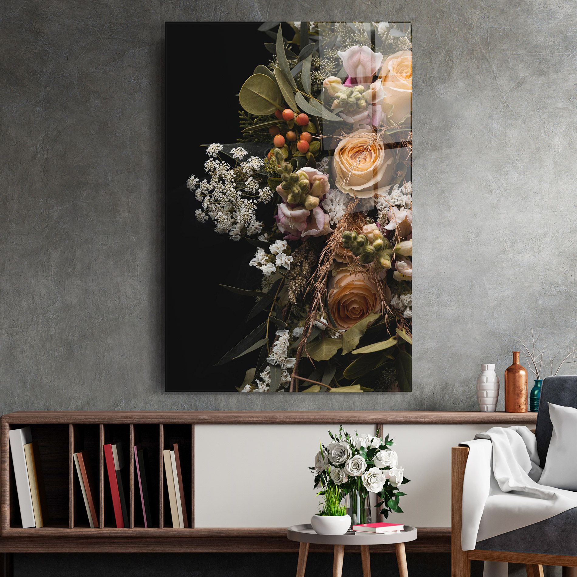 Dark Flower Bouquet mockup 2