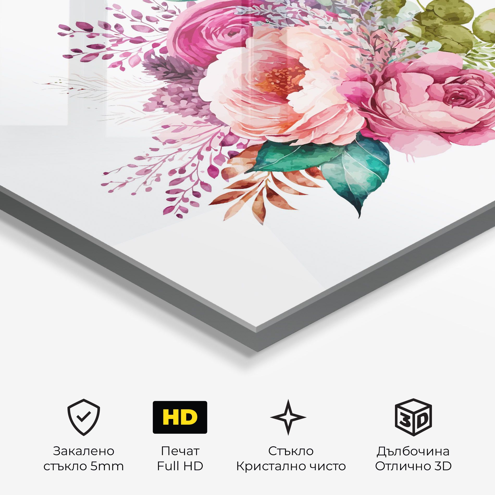 Bouquet Of Pink Roses mockup 3