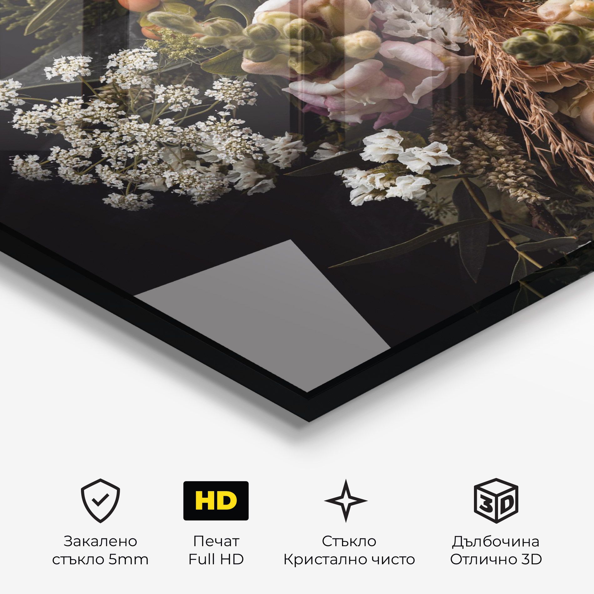 Dark Flower Bouquet mockup 3