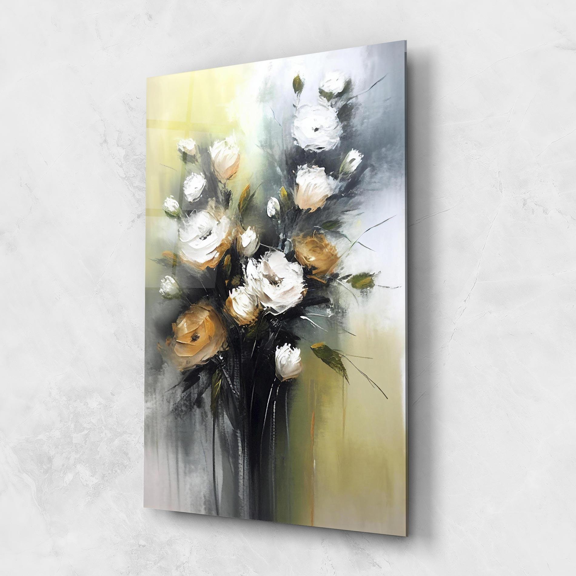 Стъклена картина Bouquet Painting mockup 1