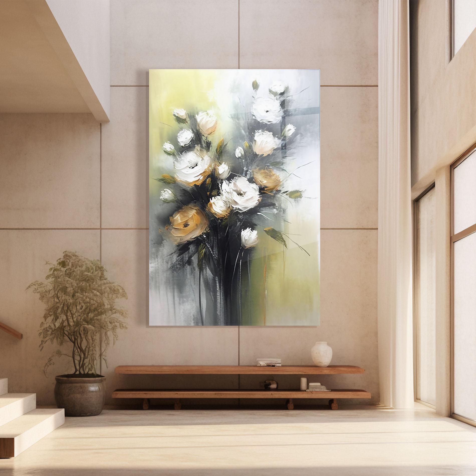 Стъклена картина Bouquet Painting mockup 8