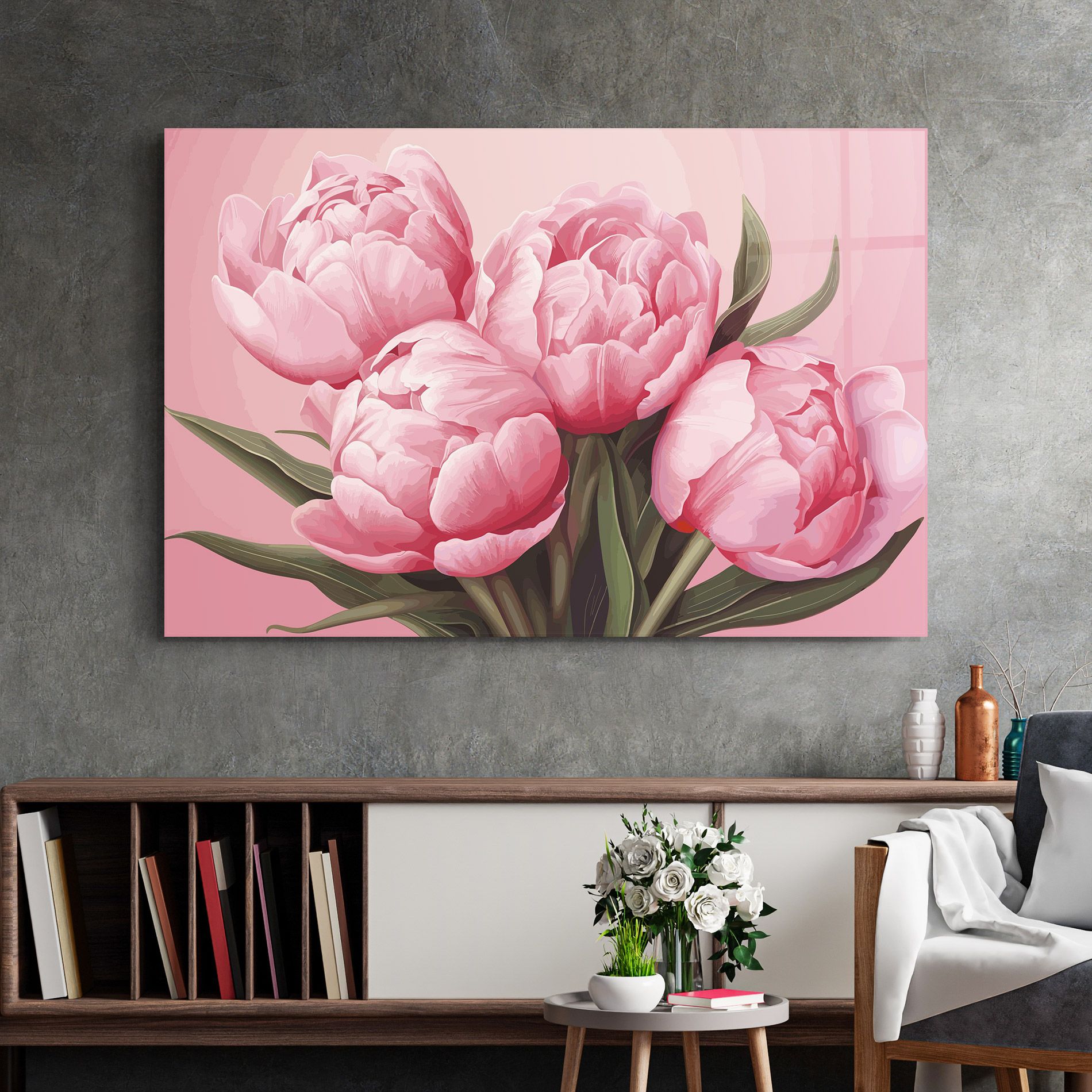 Peony On Pink mockup 2